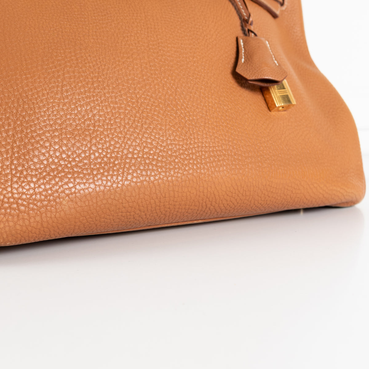 Hermes Beige Gold Togo Leather Birkin 35 Bag