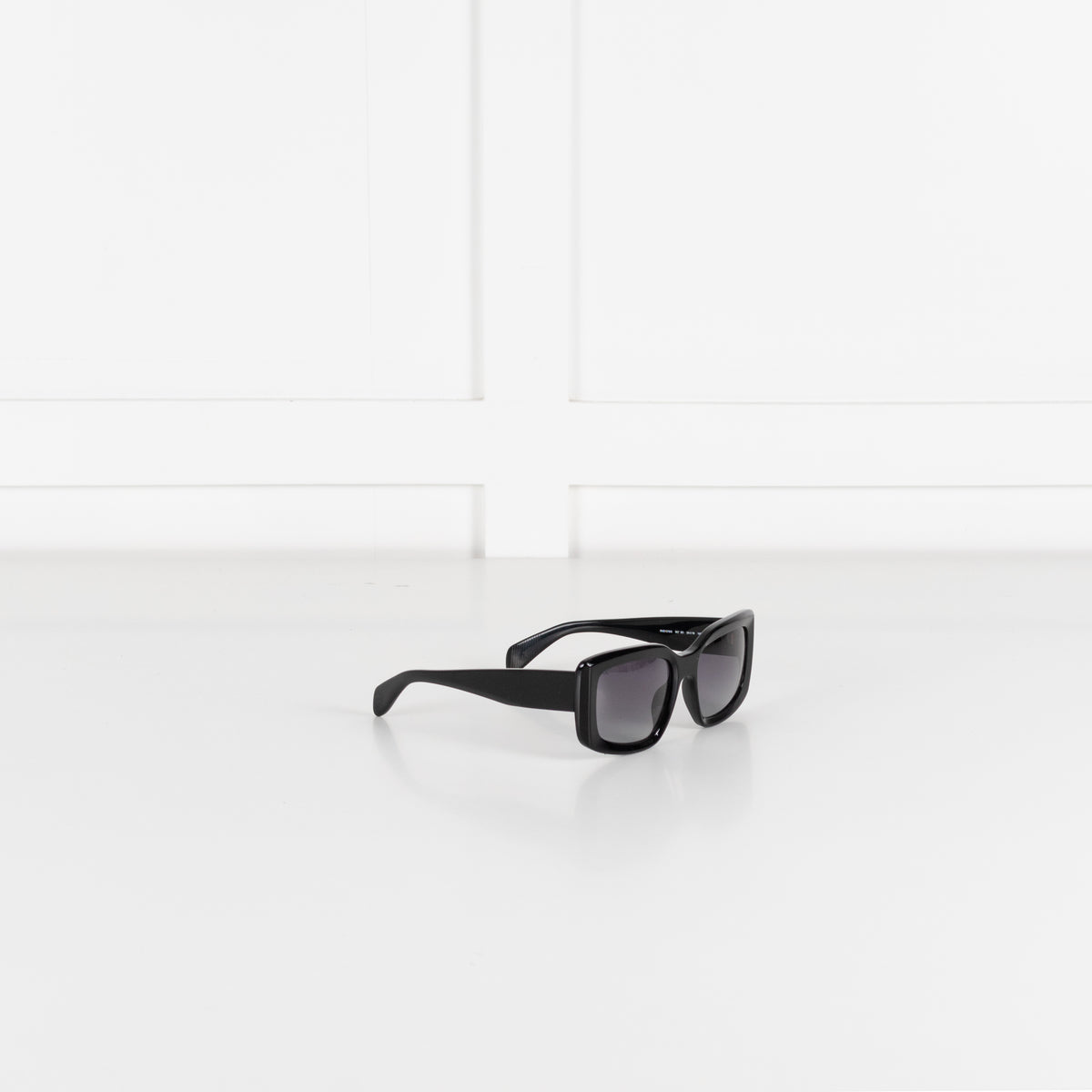 Rag & Bone Black Rectangular Chunky Sunglasses