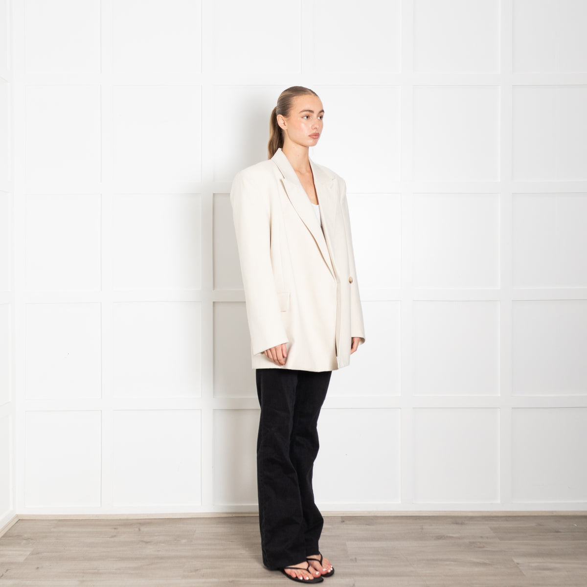 Camilla and Marc Ecru Double Breasted  Blazer