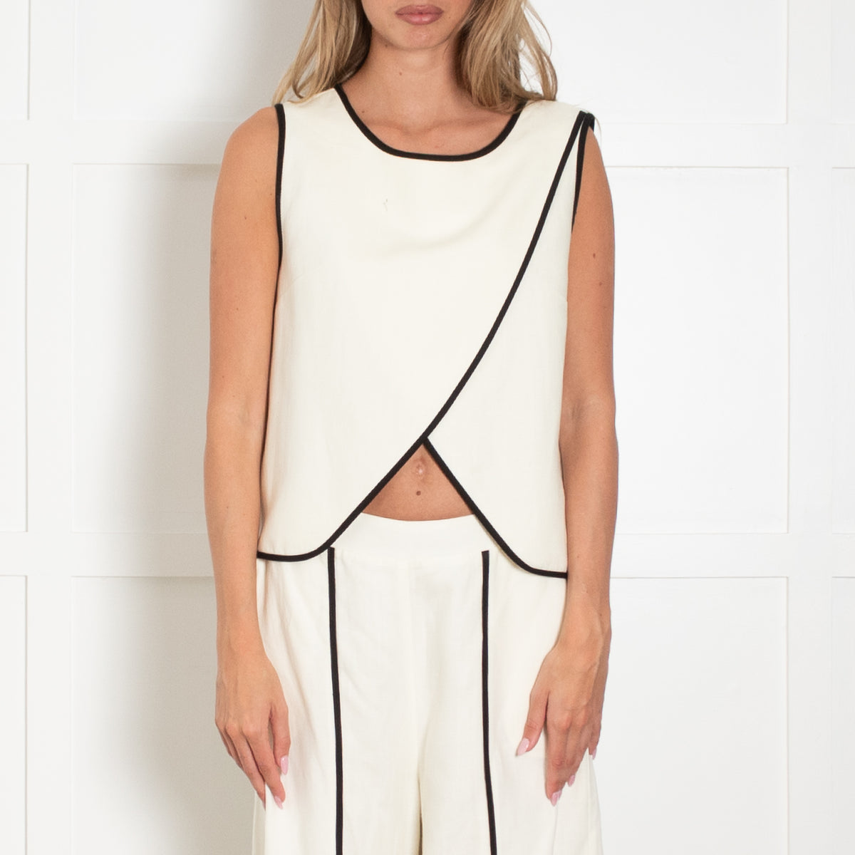 Sancia Cream Artemis Wrap Tank Top