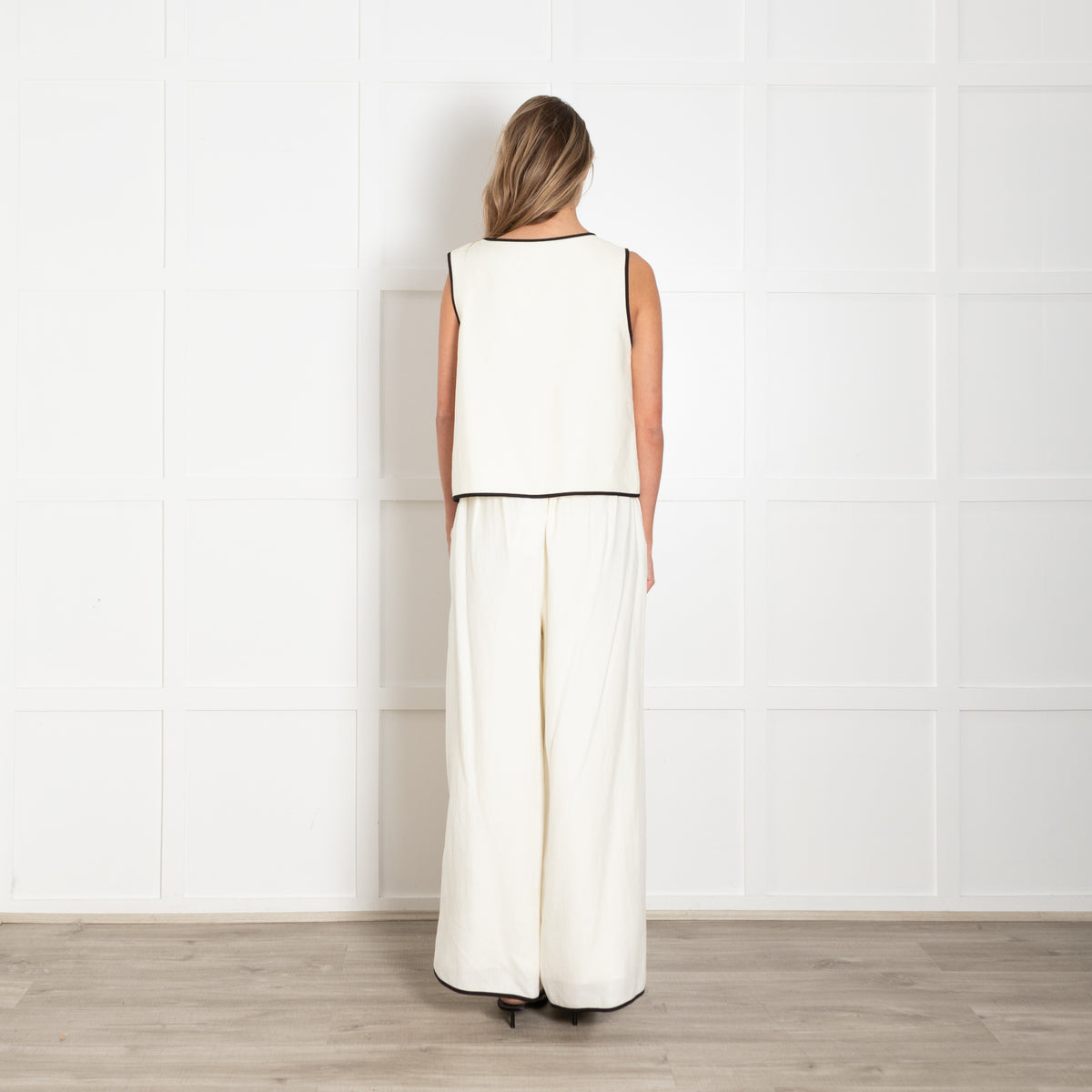 Sancia Artemis Cream Wide Leg Trousers