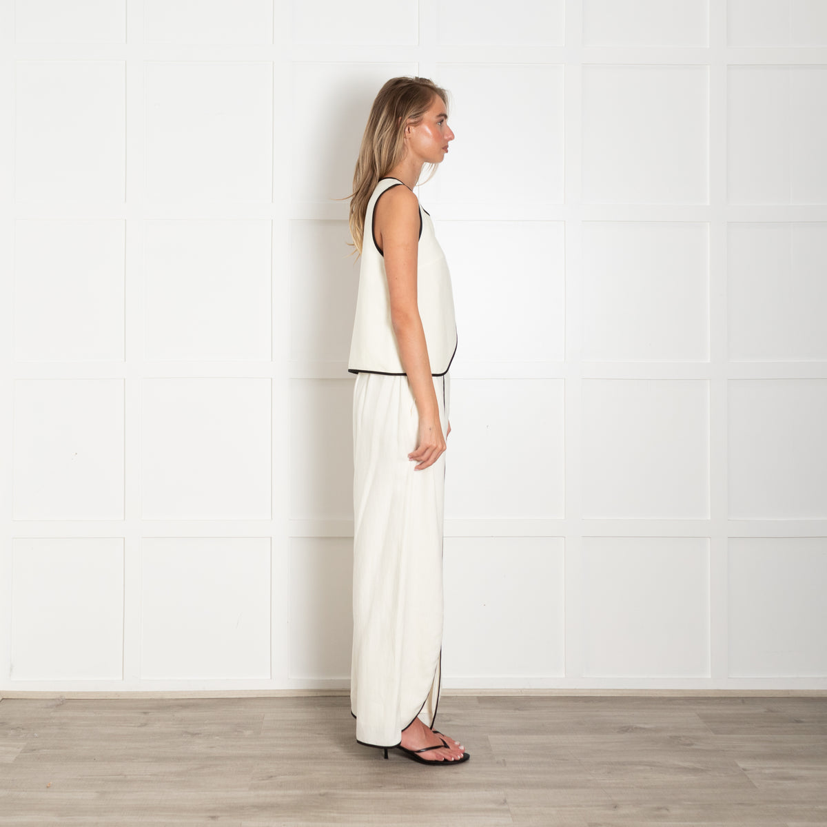Sancia Artemis Cream Wide Leg Trousers
