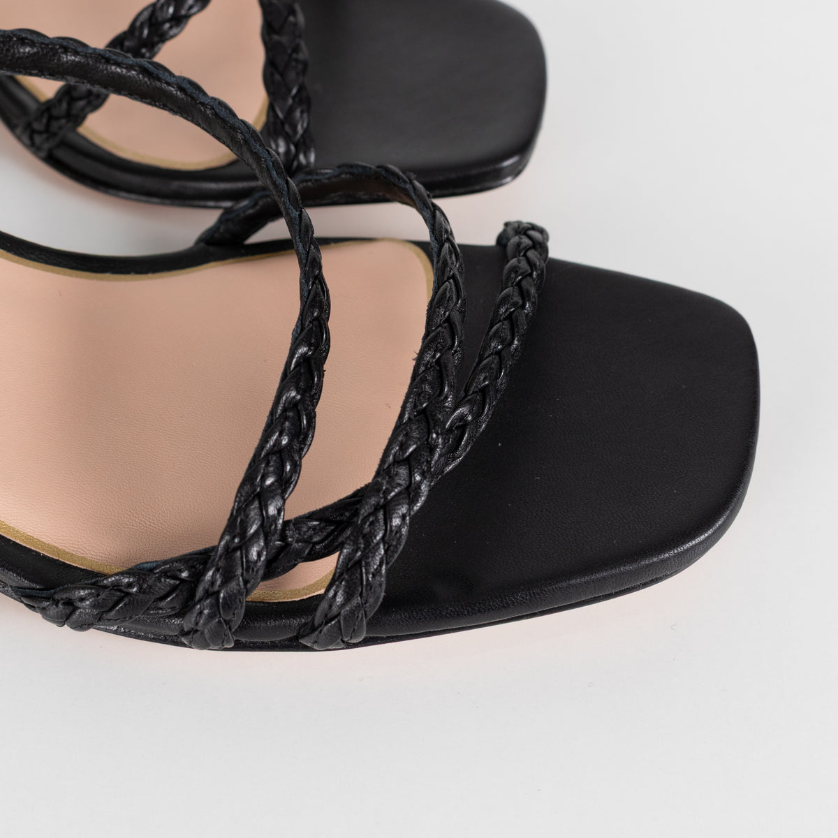Kate Spade Black Leather Ball-Heel Sandals