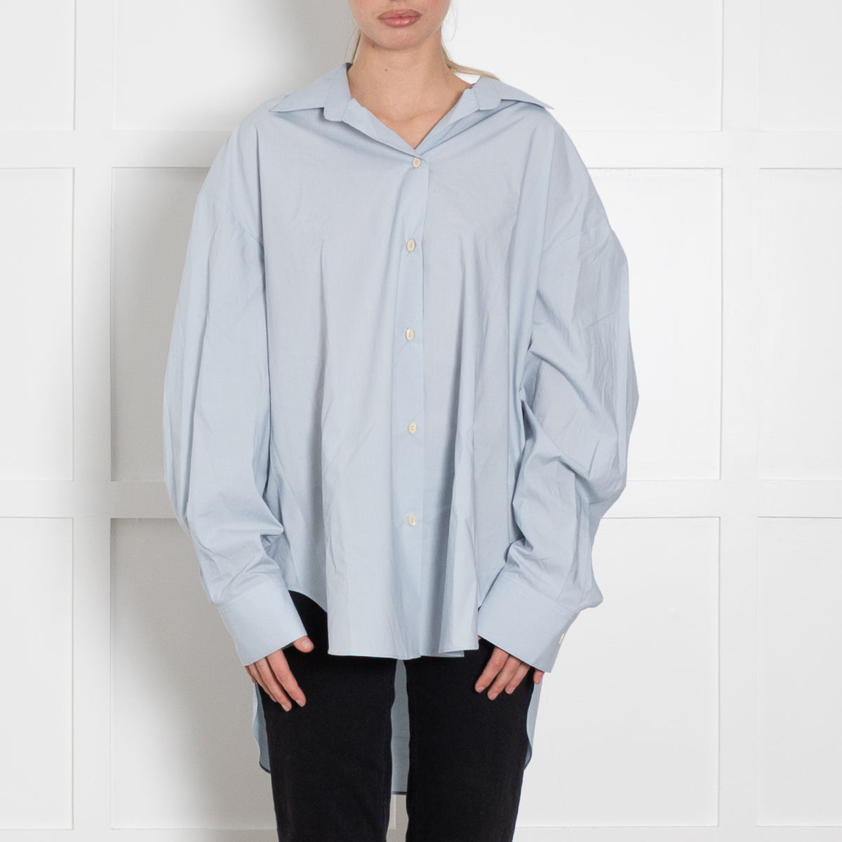 Faithfull the Brand Oversized Sky Blue Shirt