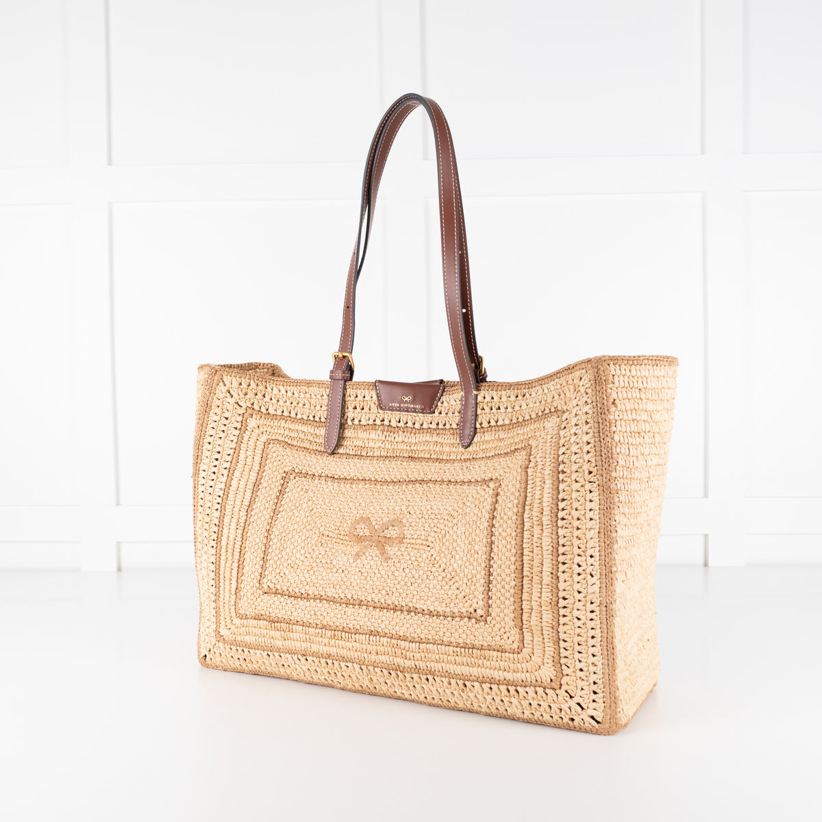 Anya Hindmarch Raffia Bow Tote