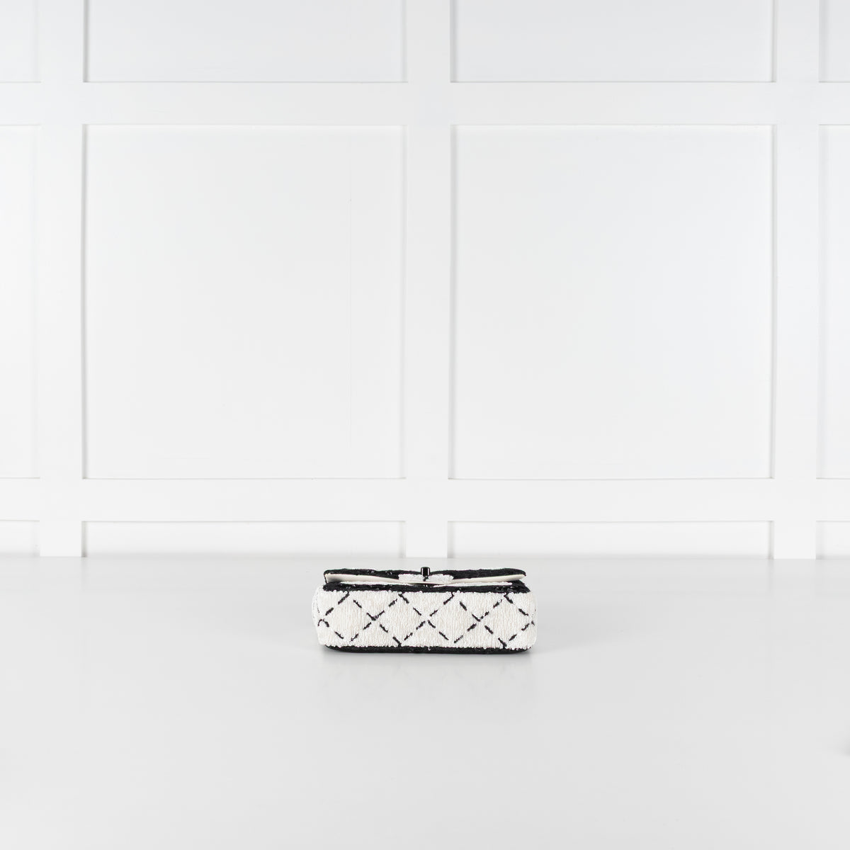 Chanel SS 2024 Sequin Classic Flap Bag in Black & White