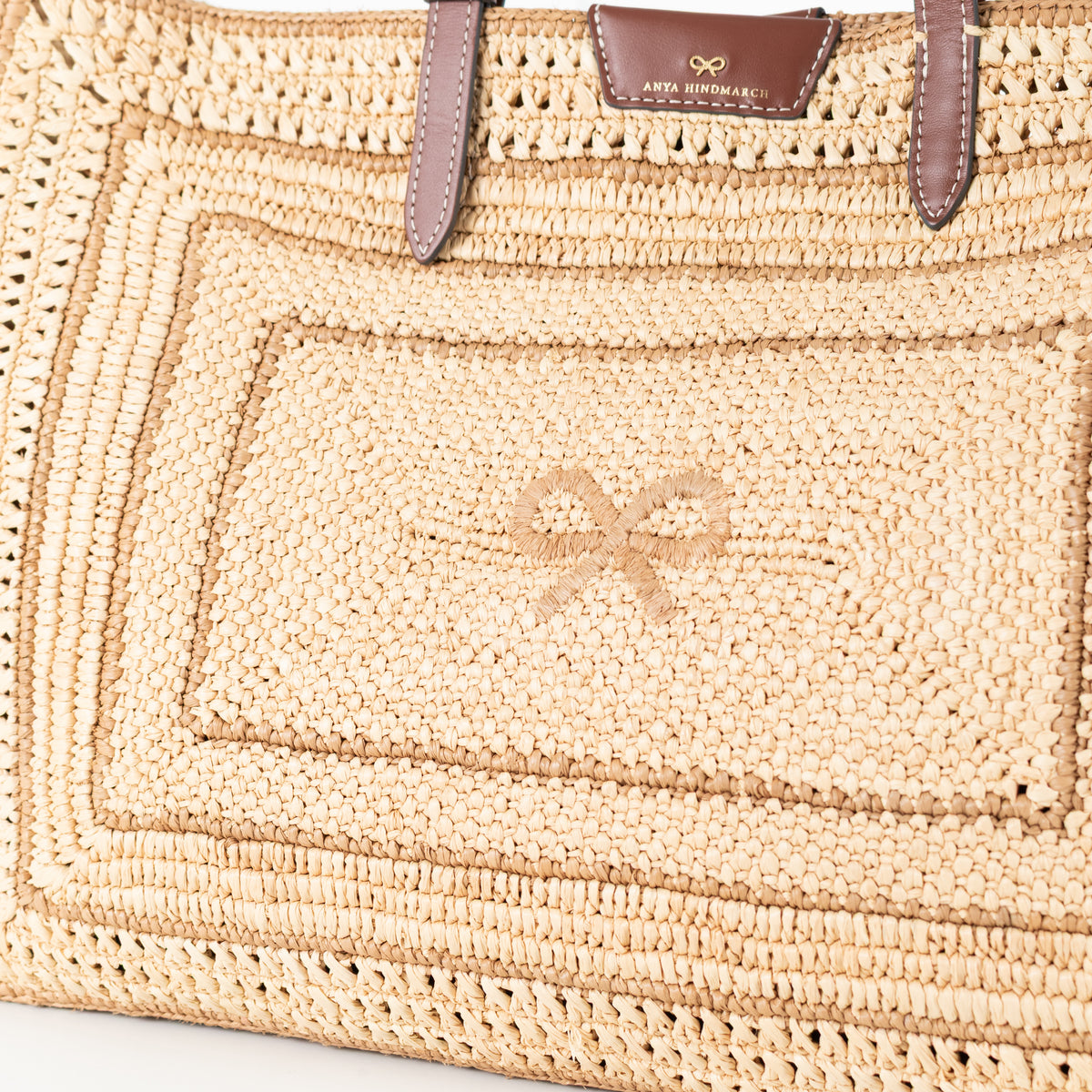 Anya Hindmarch Raffia Bow Tote