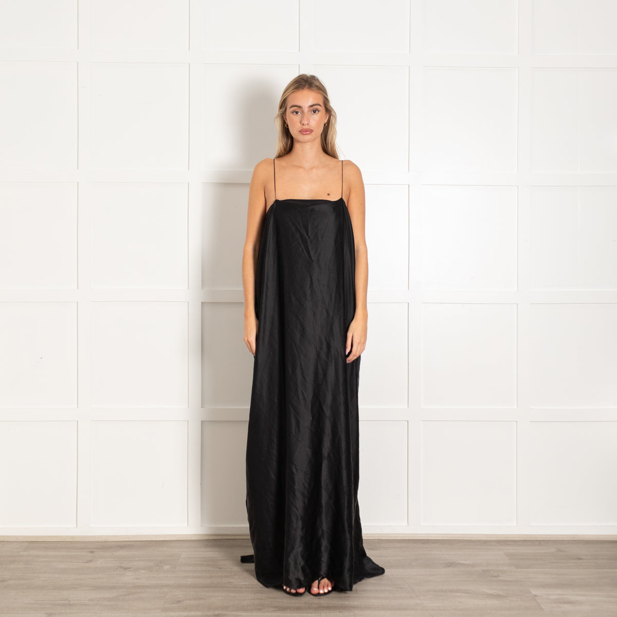 Bernadette Black Sleeveless Slip Dress