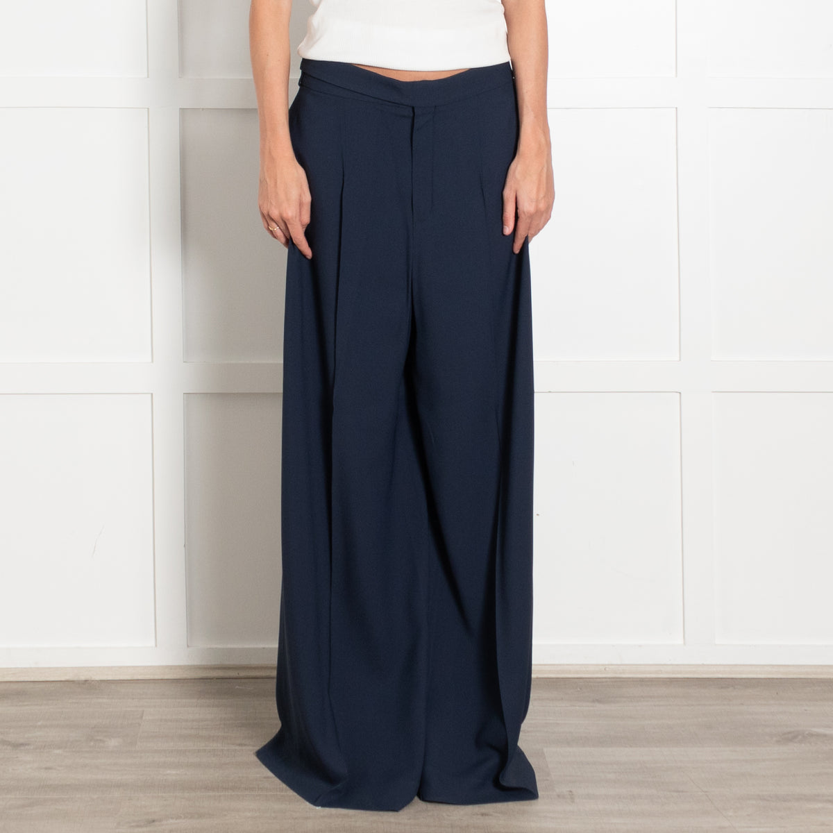 Chloe Blue Wide Leg Trousers
