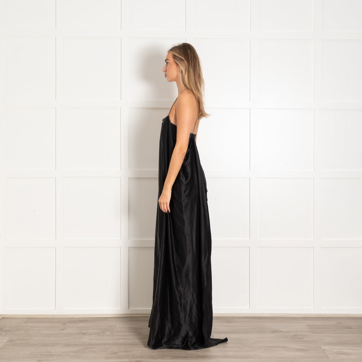 Bernadette Black Sleeveless Slip Dress