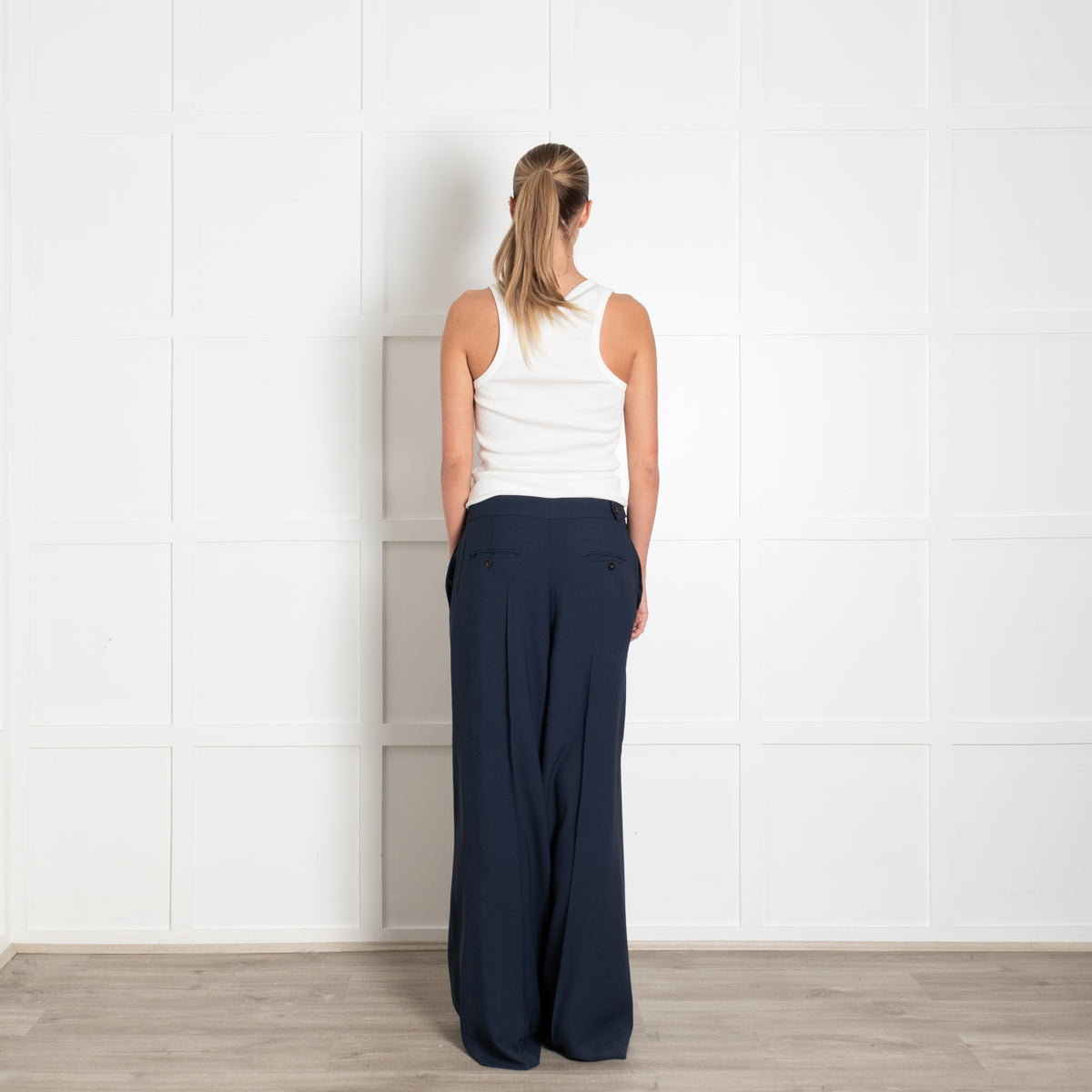Chloe Blue Wide Leg Trousers