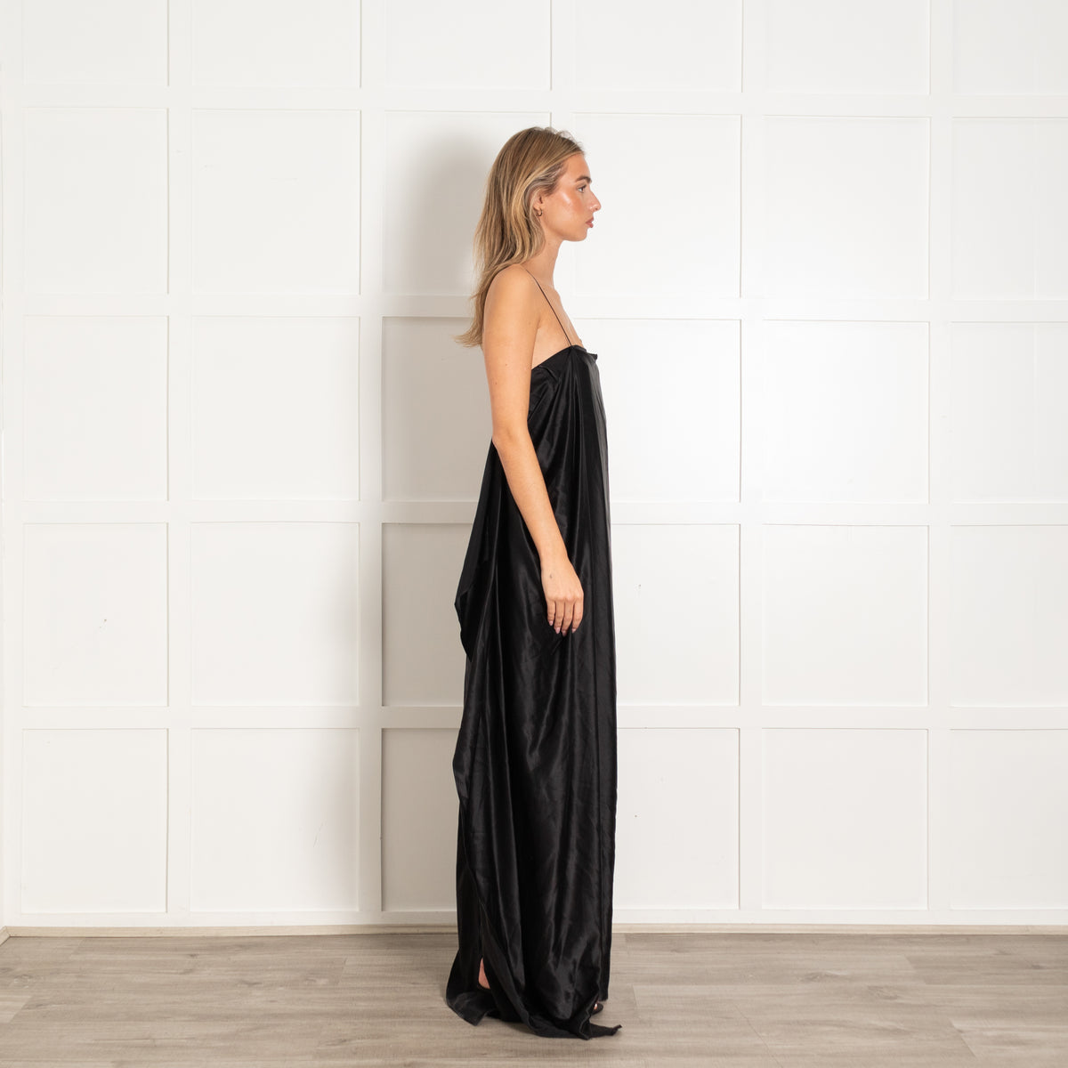 Bernadette Black Sleeveless Slip Dress