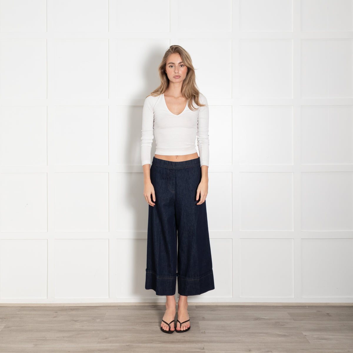 Humility Dark Denim Elasticated Waist Jeans