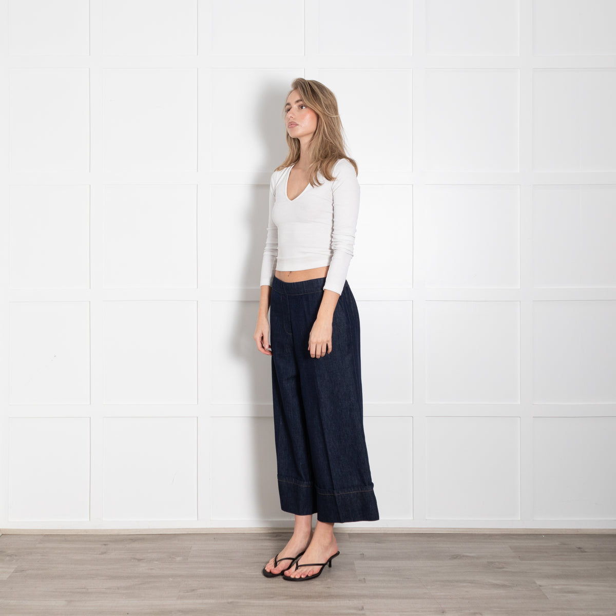 Humility Dark Denim Elasticated Waist Jeans
