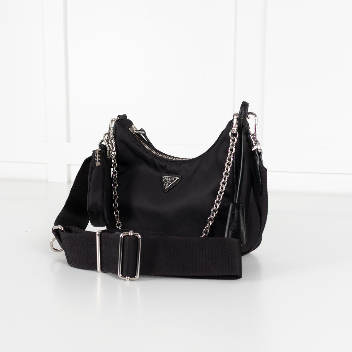 Prada Black Re - Edition 2005 Re - Nylon Bag