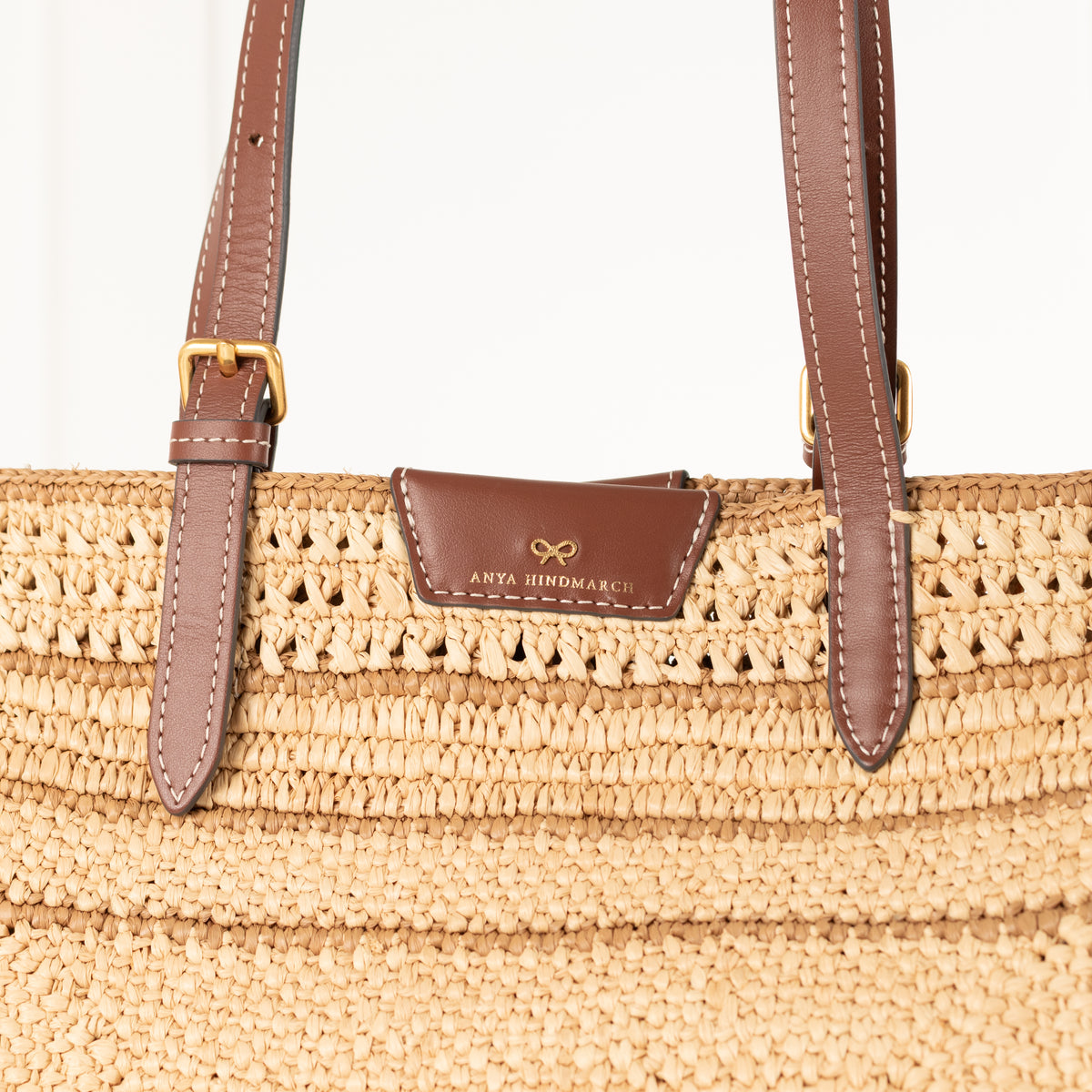 Anya Hindmarch Raffia Bow Tote