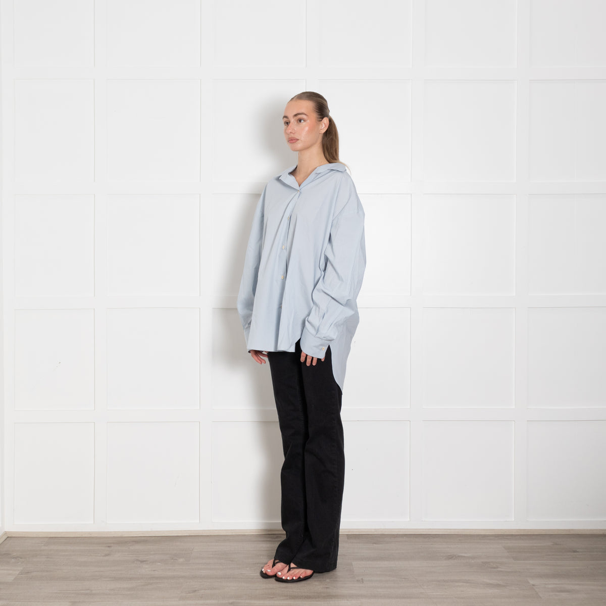 Faithfull the Brand Oversized Sky Blue Shirt