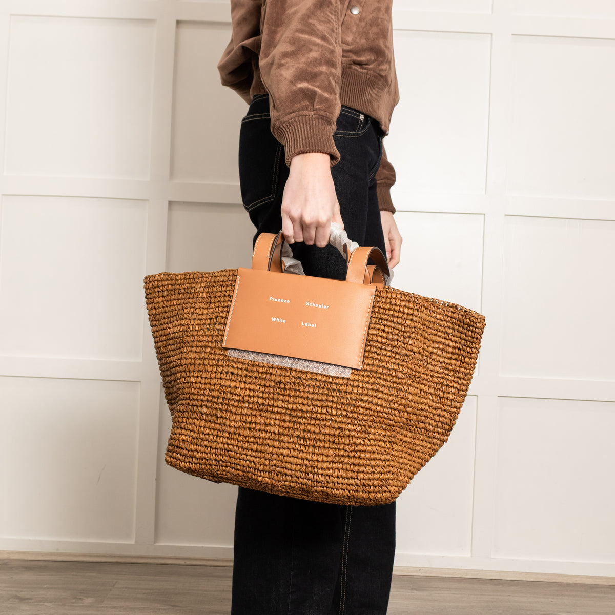 Proenza Schouler White Label Large Morris Raffia Tote Bag