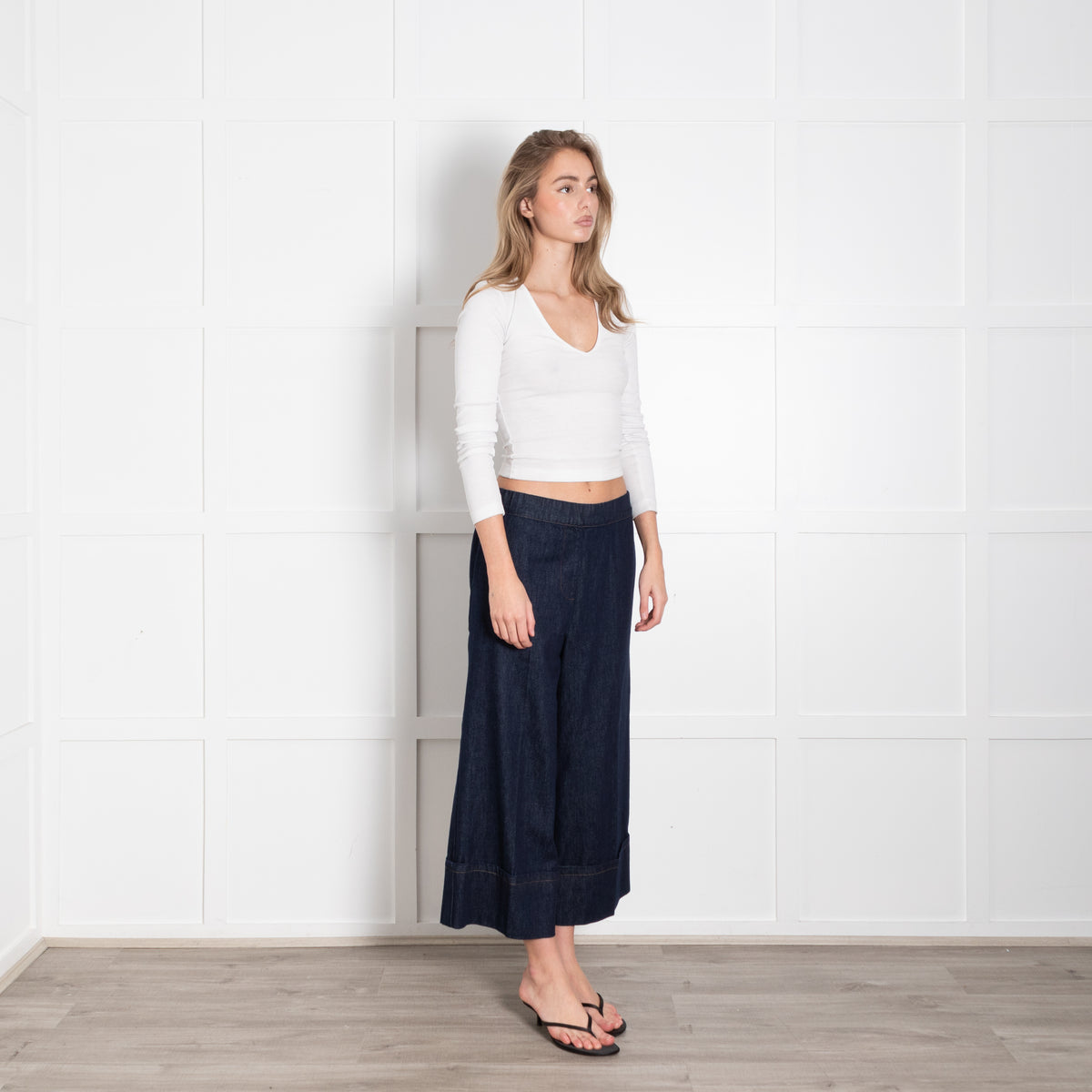 Humility Dark Denim Elasticated Waist Jeans