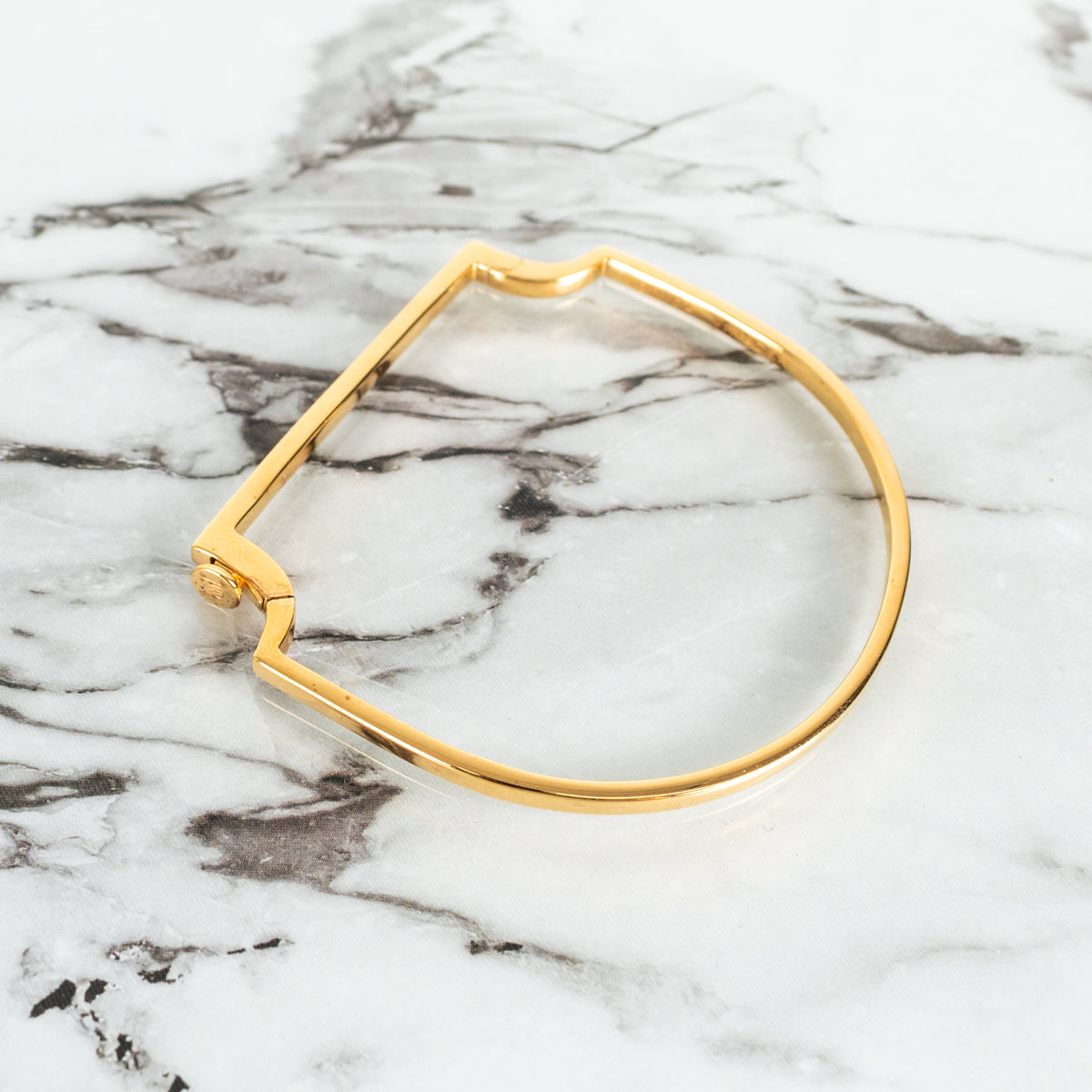 Monica Vinader Signature Gold Plate on Solid Silver Bangle