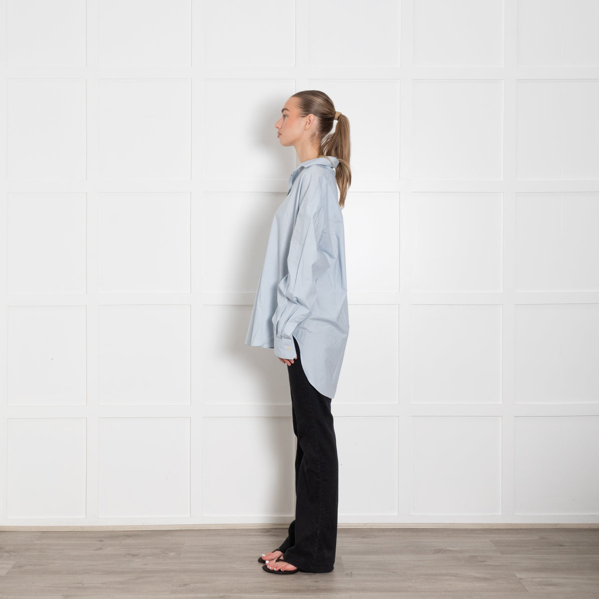 Faithfull the Brand Oversized Sky Blue Shirt