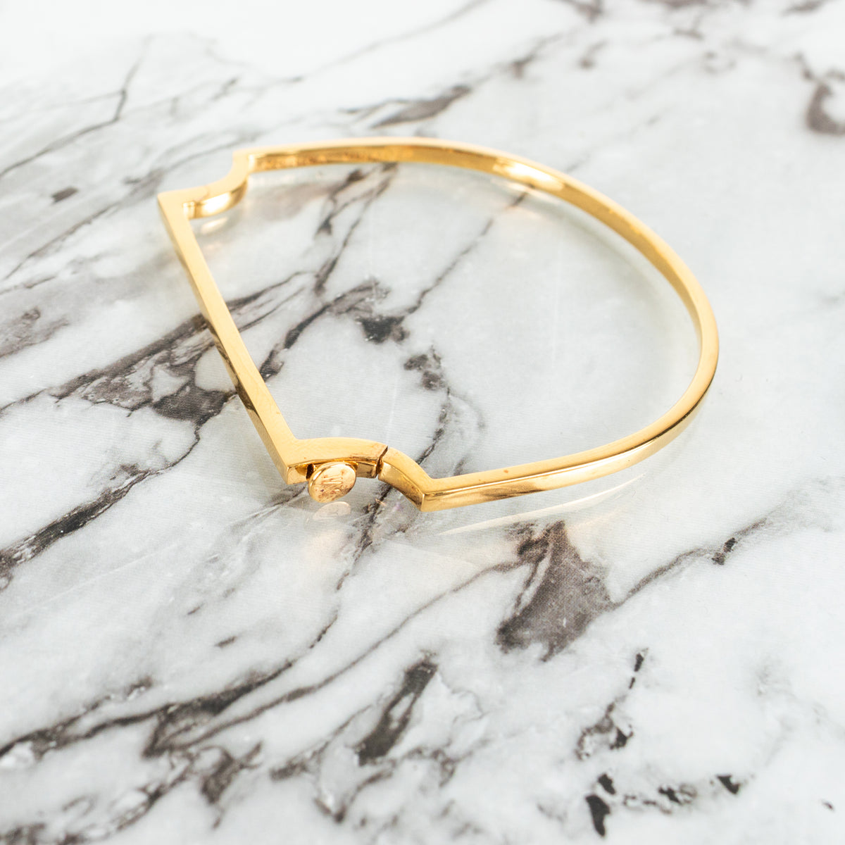 Monica Vinader Signature Gold Plate on Solid Silver Bangle