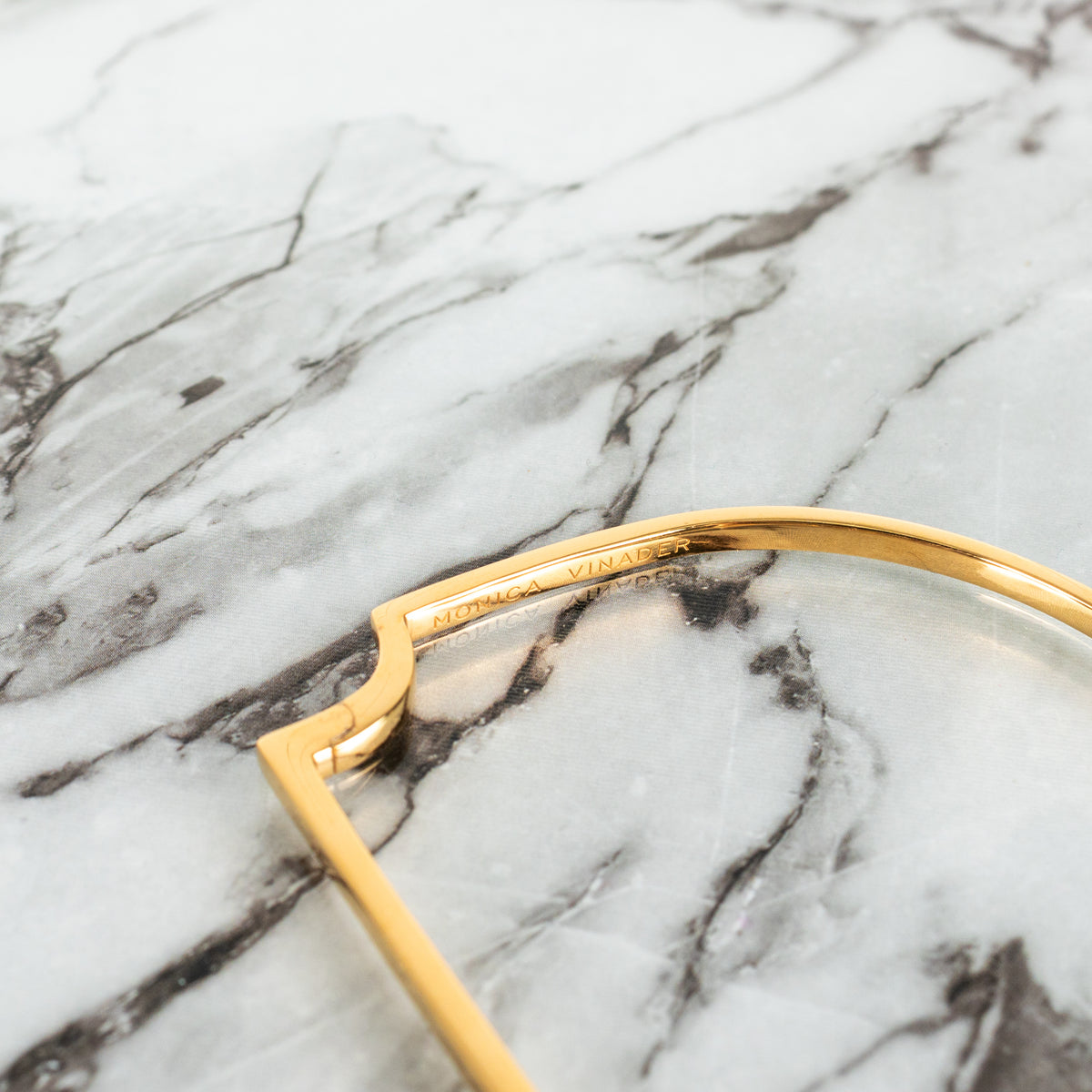 Monica Vinader Signature Gold Plate on Solid Silver Bangle