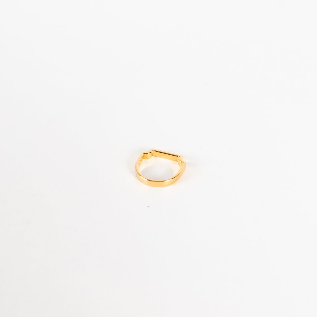 Monica Vinader 18k Gold Vermeil Signature Slim Ring  UK M 52