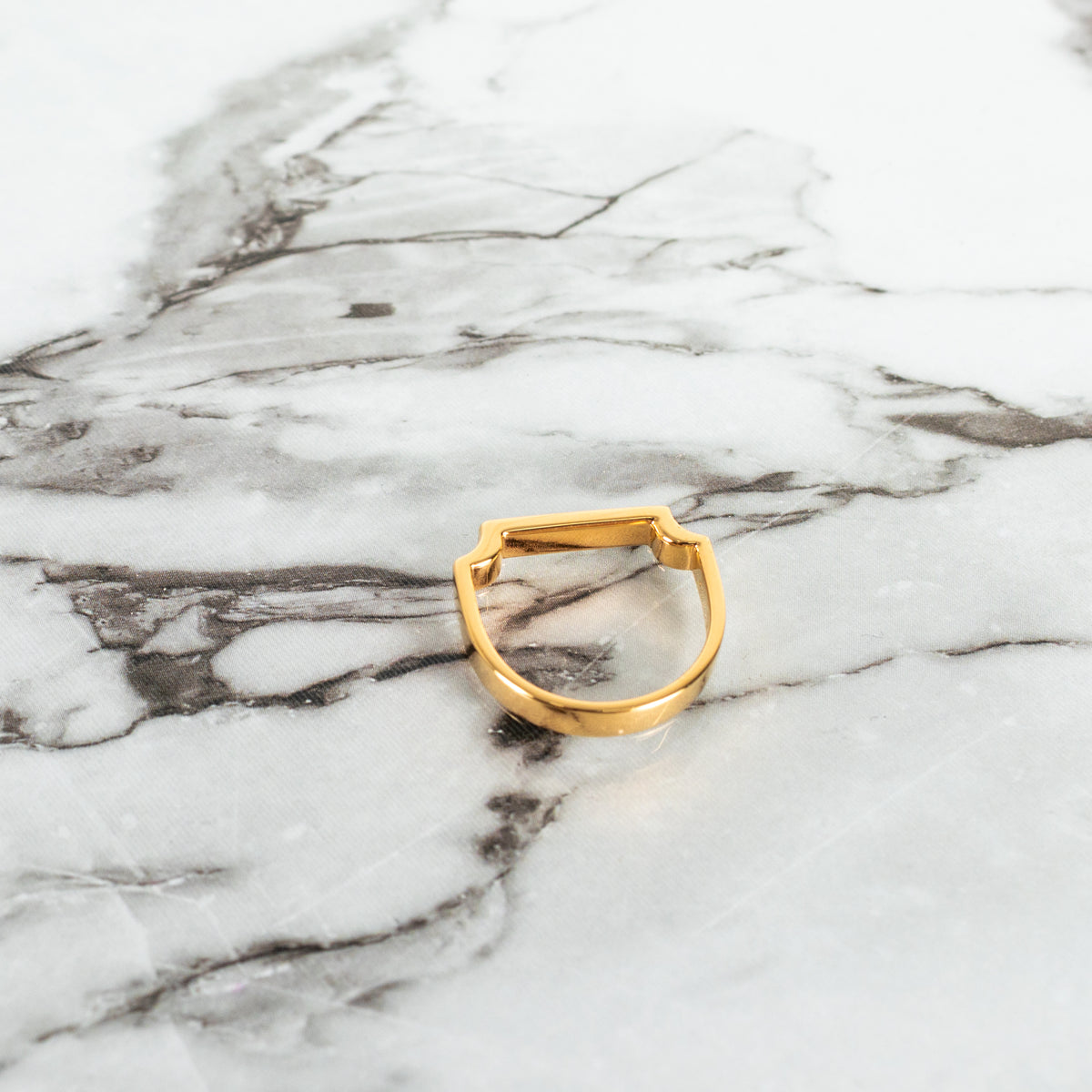Monica Vinader 18k Gold Vermeil Signature Slim Ring  UK M 52