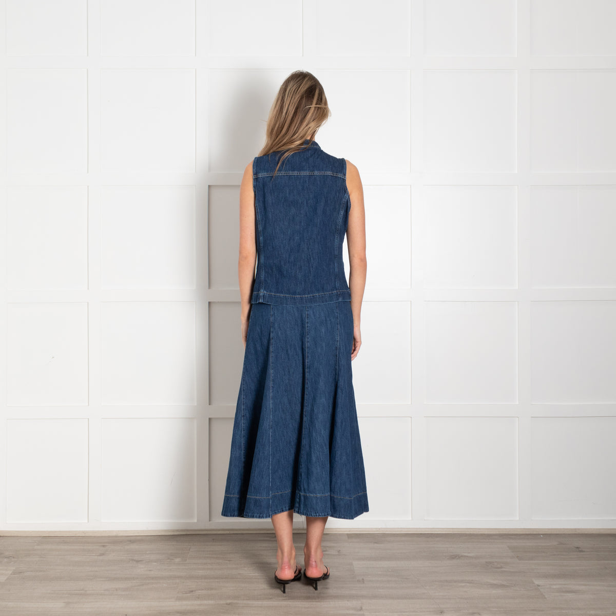 Project AJ 117 Blue Denim Waistcoat