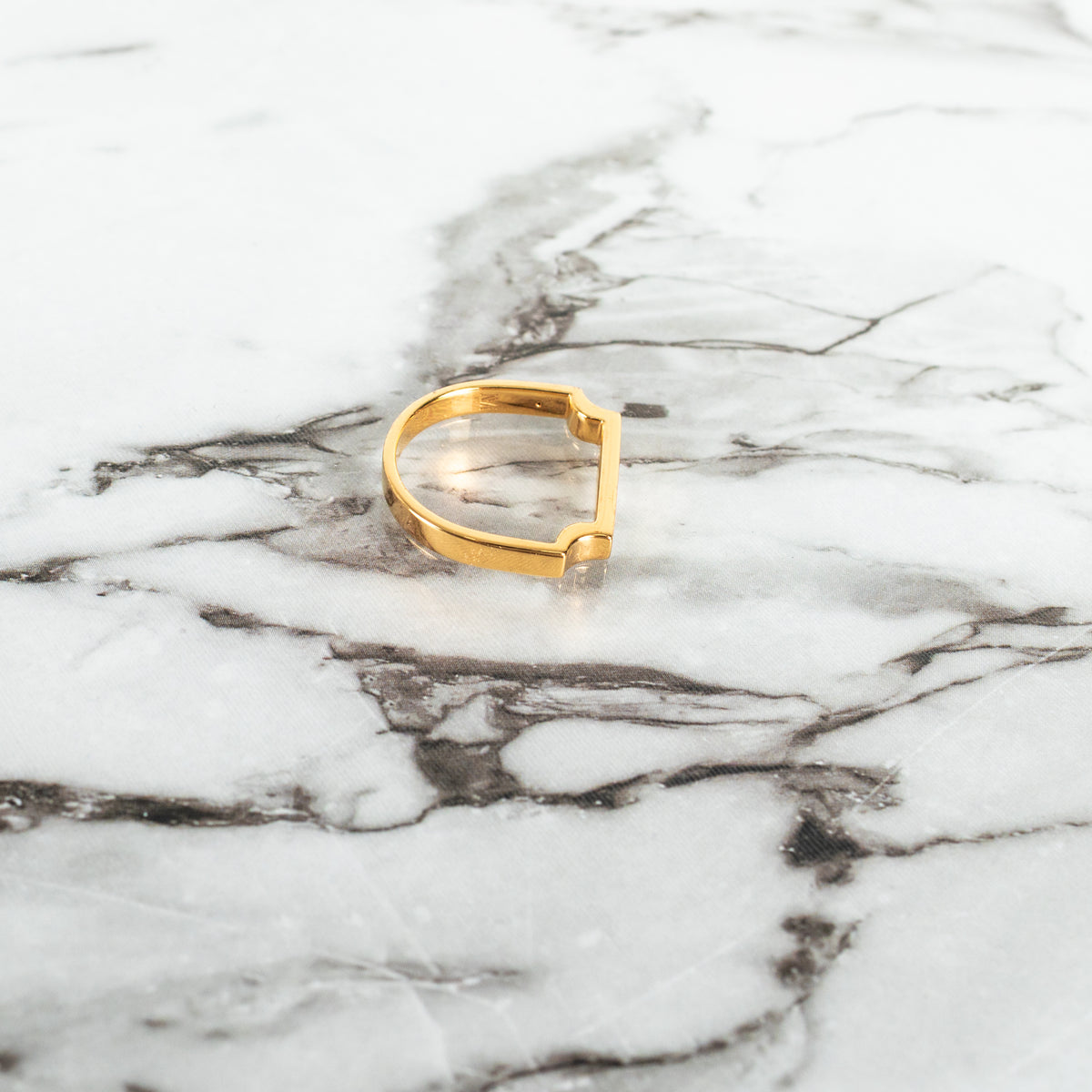 Monica Vinader 18k Gold Vermeil Signature Slim Ring  UK M 52