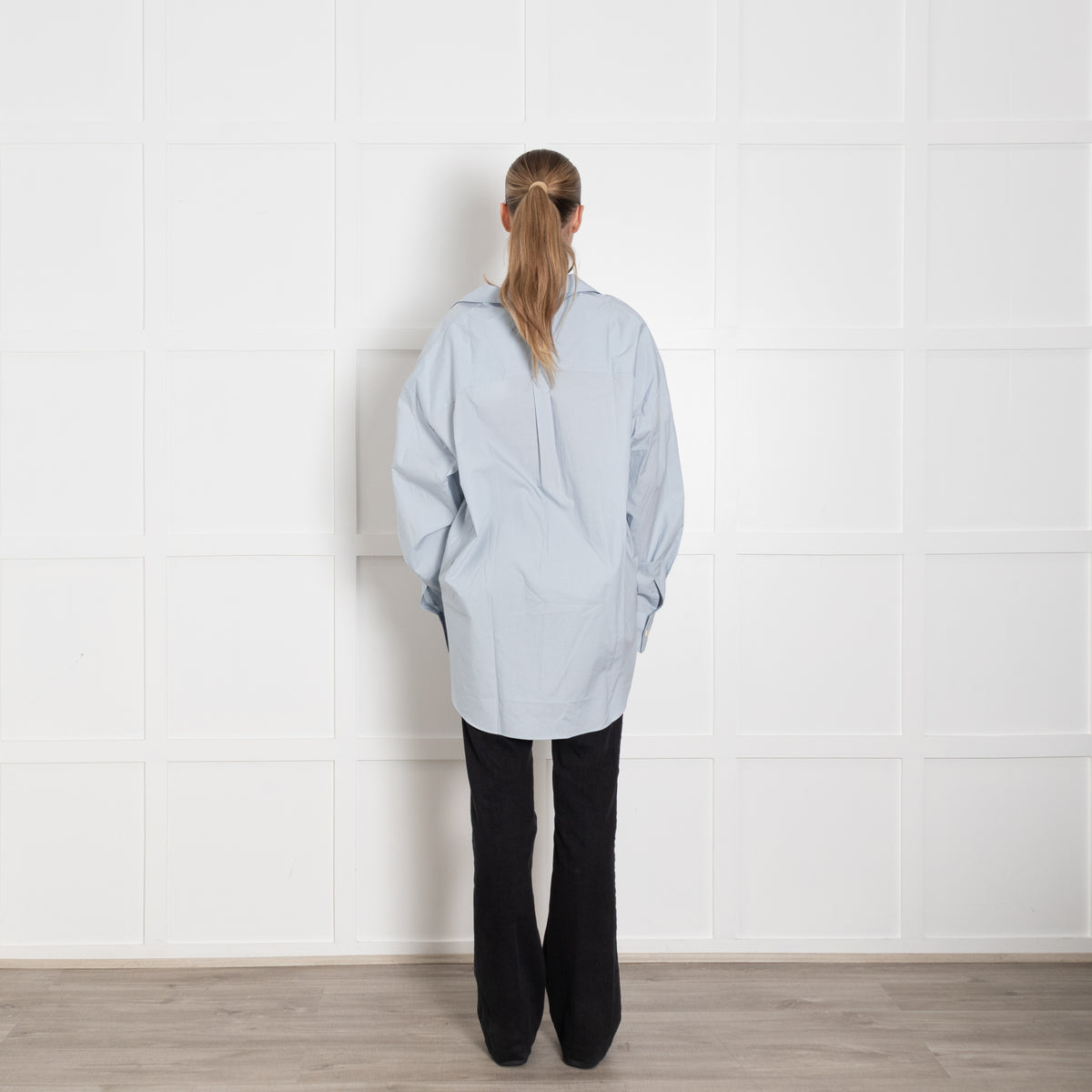 Faithfull the Brand Oversized Sky Blue Shirt