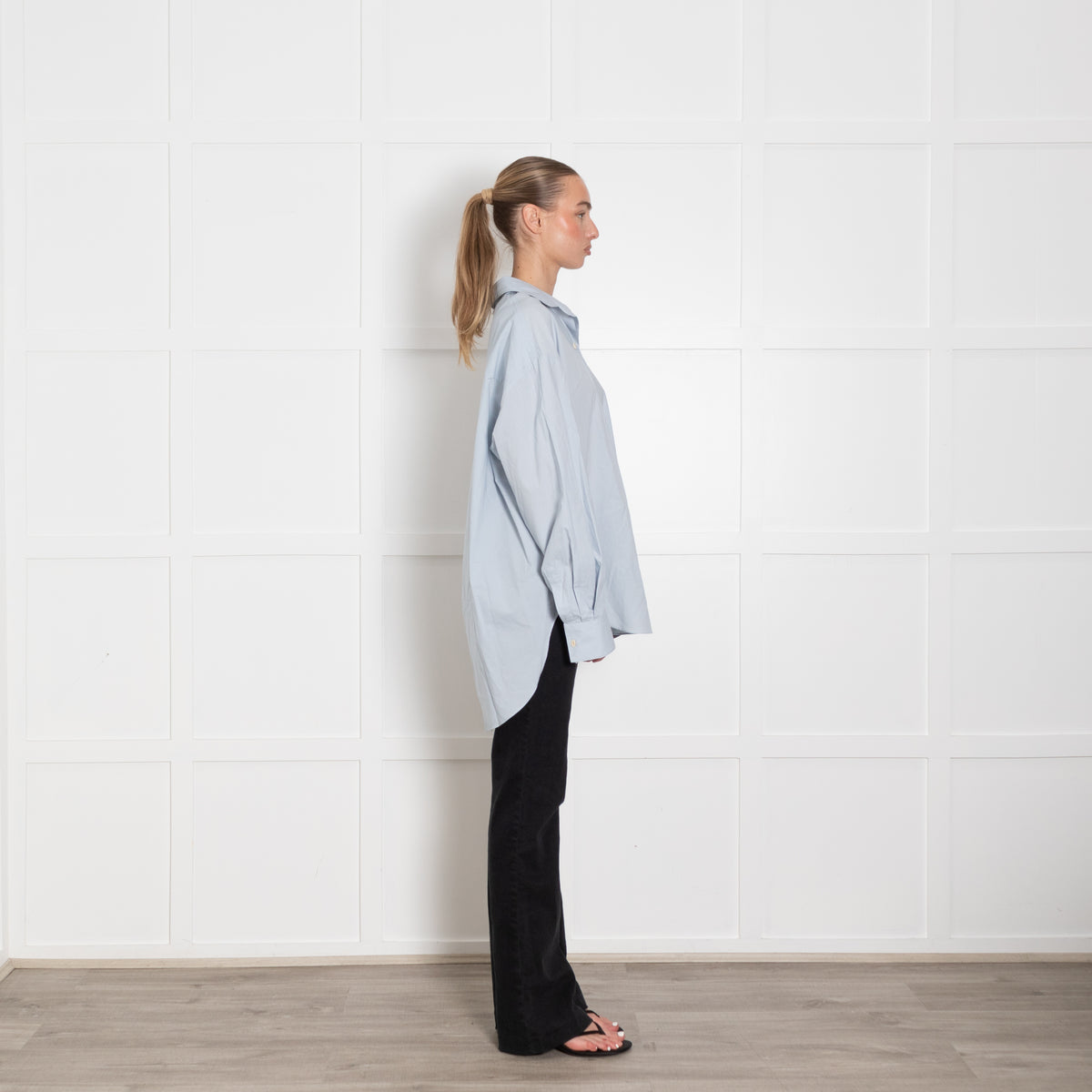 Faithfull the Brand Oversized Sky Blue Shirt