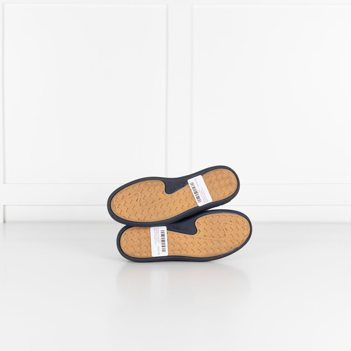 Bottega Veneta Navy Intrecciato Leather Slip-On Sneaker