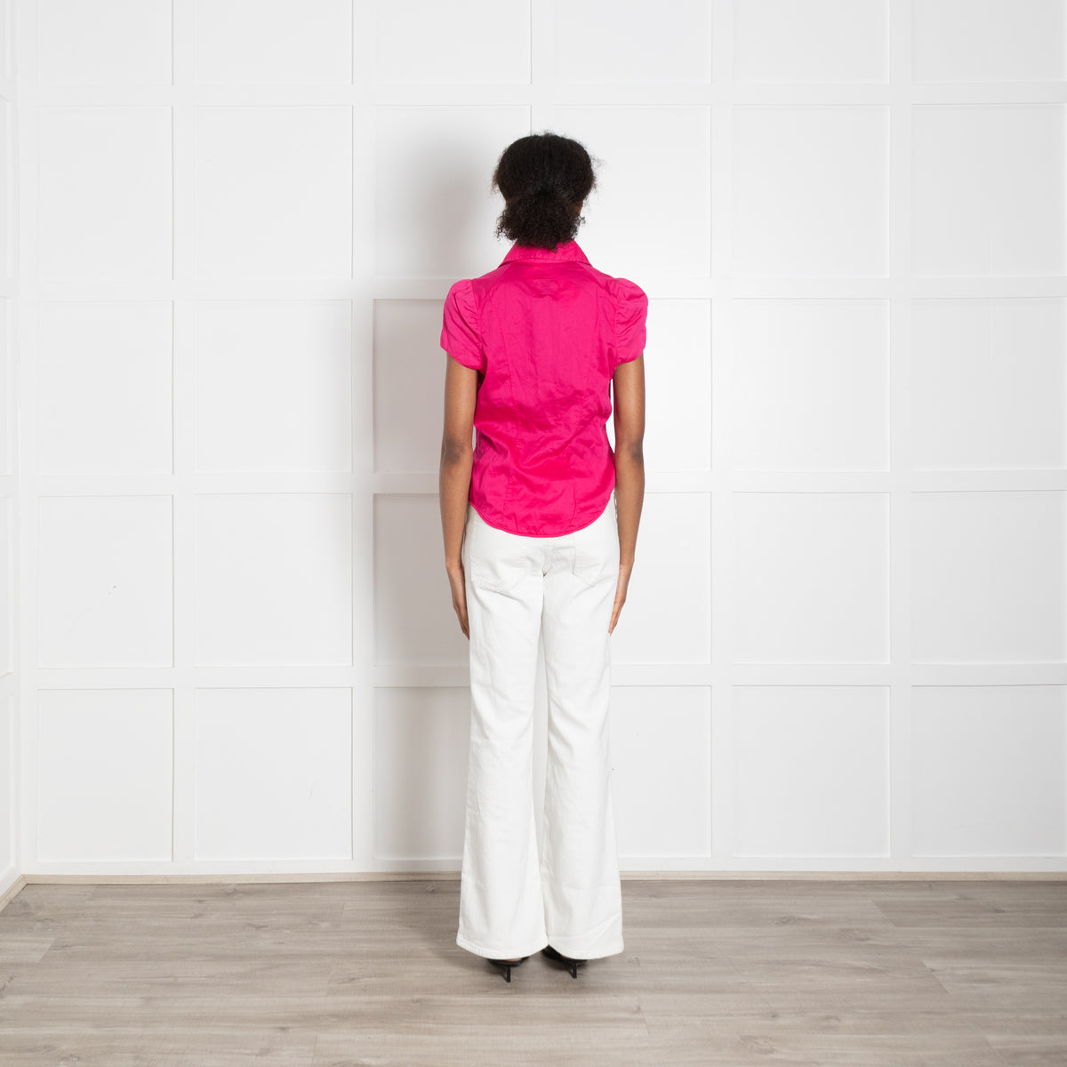 Vivienne Westwood Hot Pink Fitted Cap Sleeve Blouse