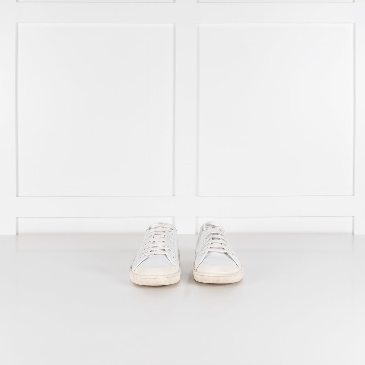 Saint Laurent White Leather Trainers