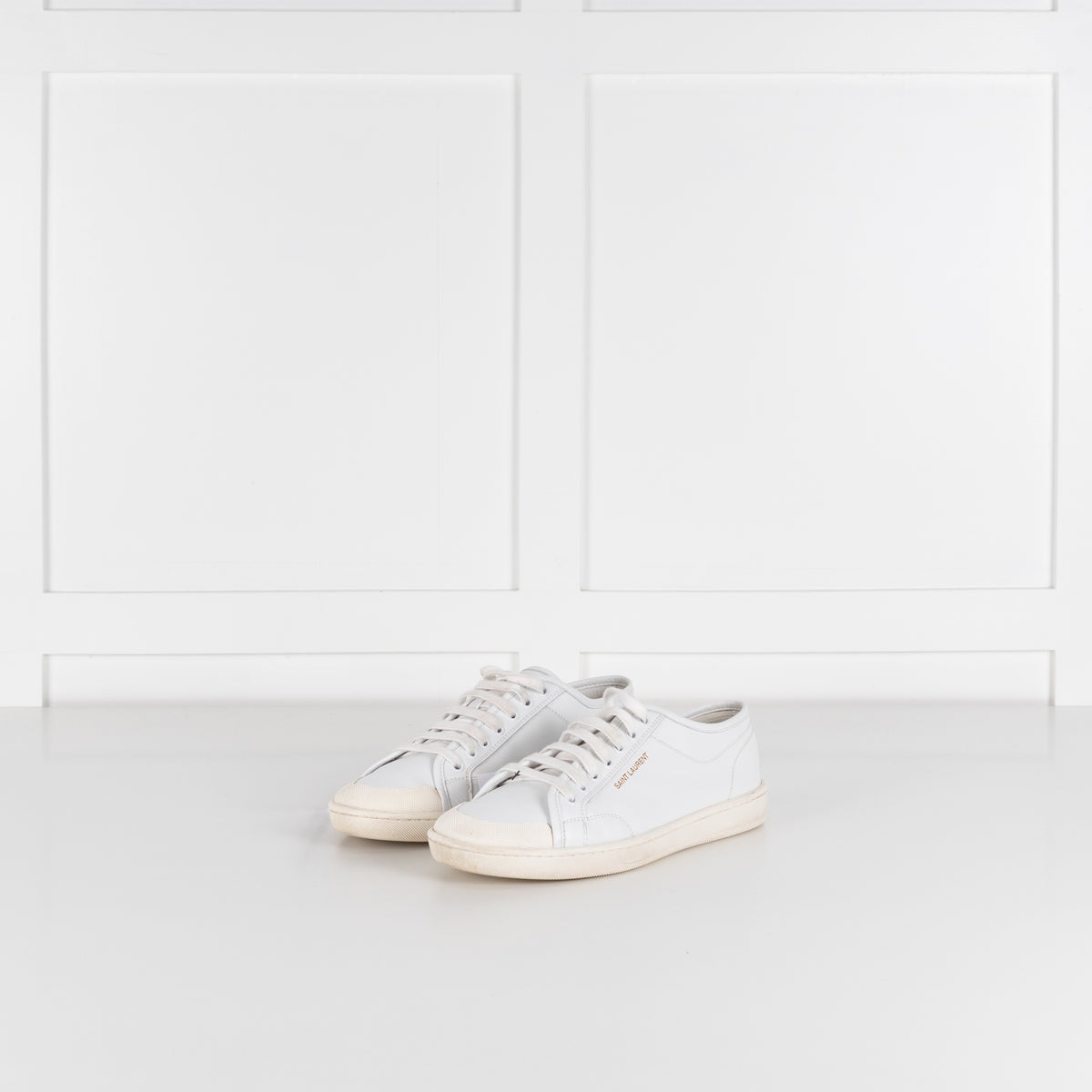 Saint Laurent White Leather Trainers