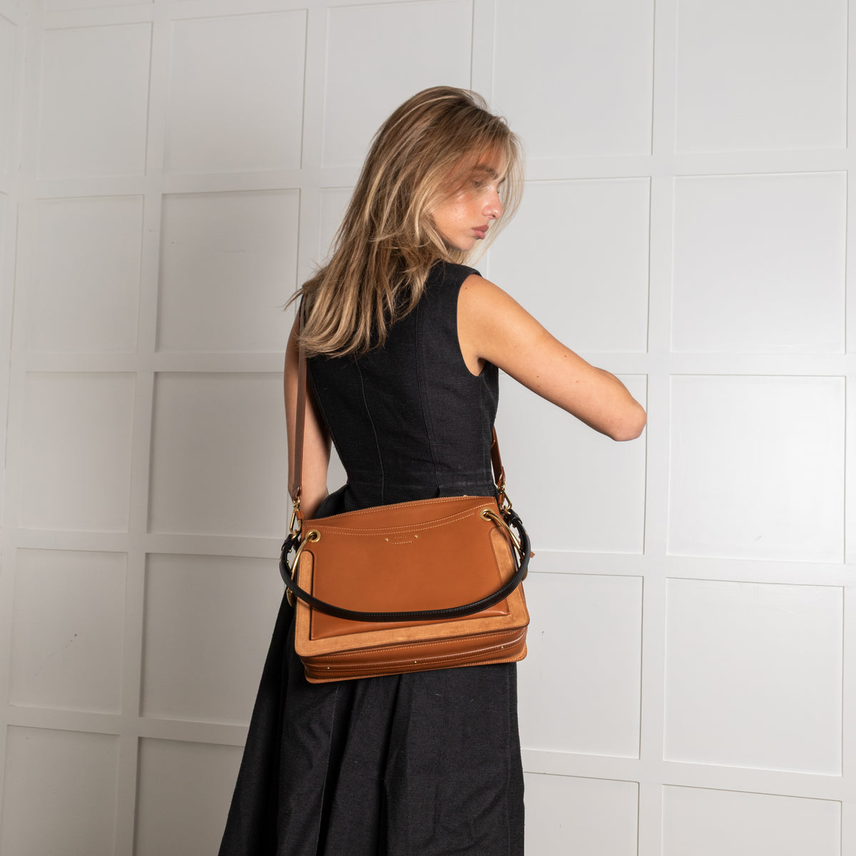 Chloe Tan Roy Gold Hardware Shoulder Bag