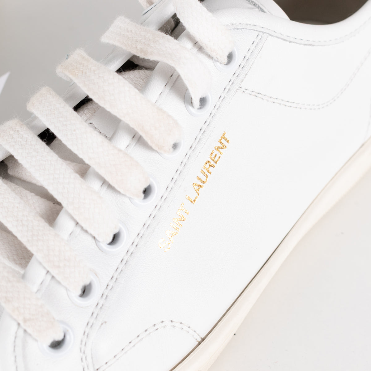 Saint Laurent White Leather Trainers