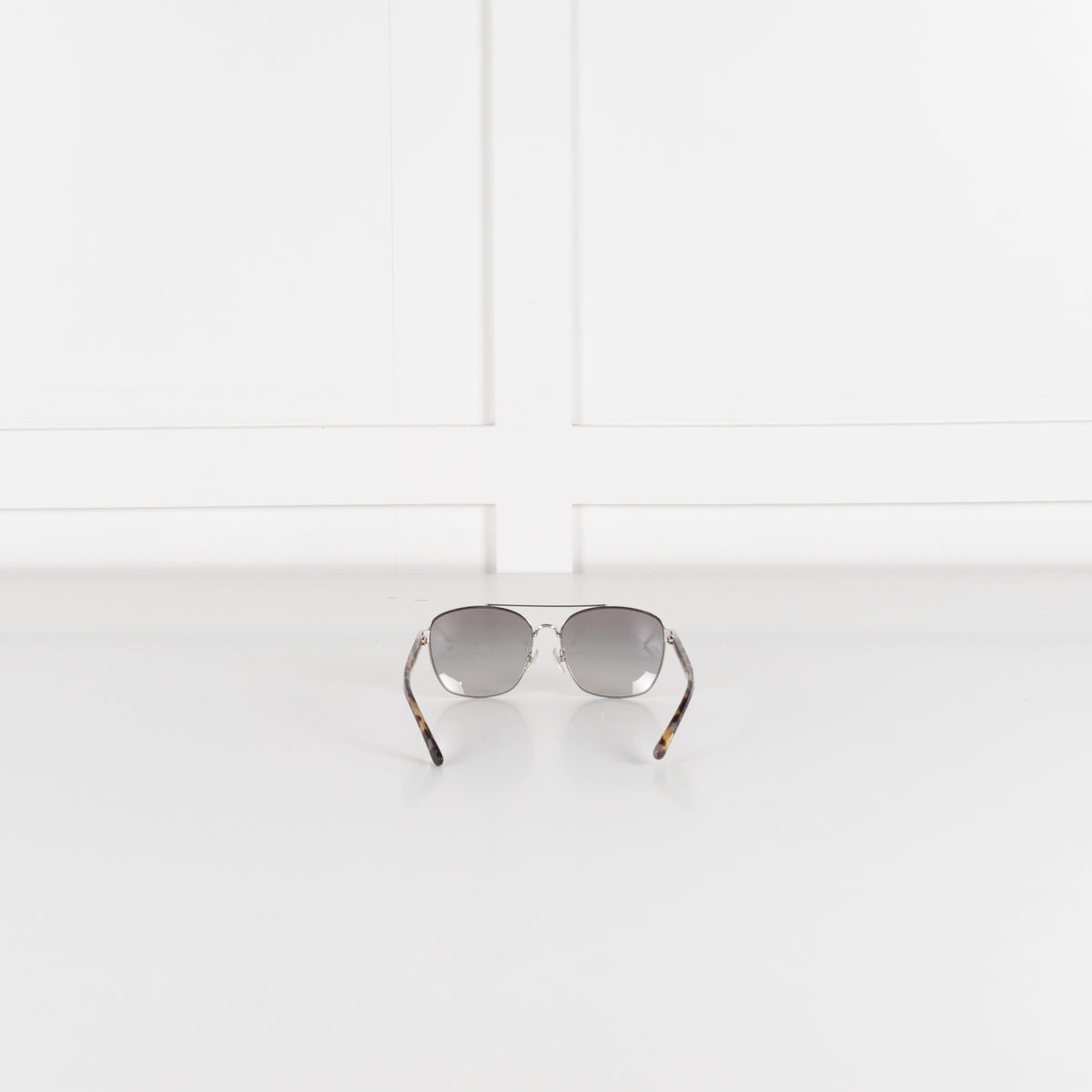 Tory Burch Silver Frame Aviator Style Sunglasses