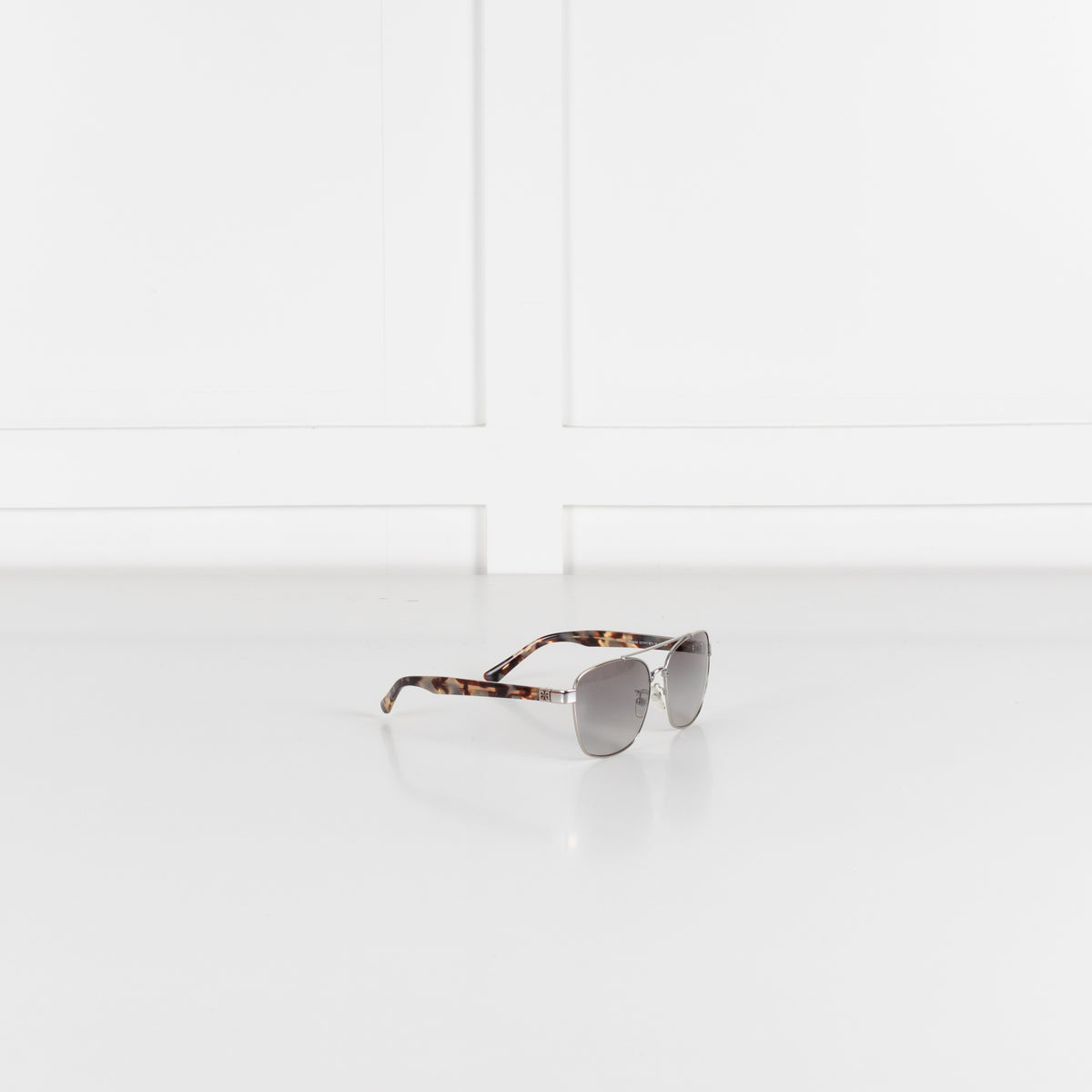 Tory Burch Silver Frame Aviator Style Sunglasses