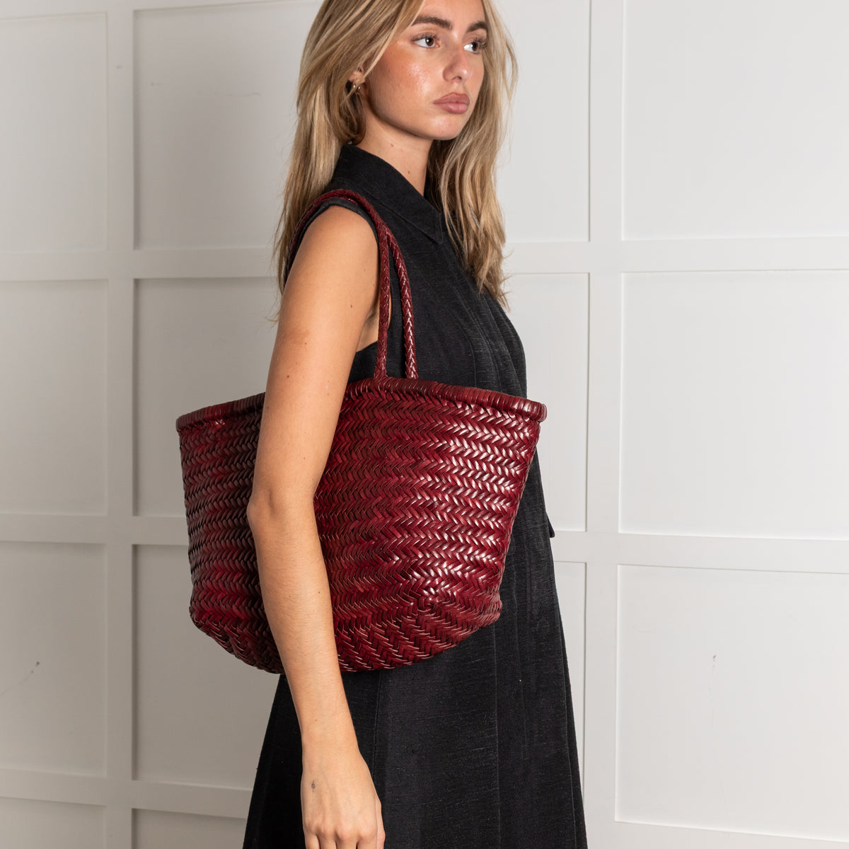 Dragon Diffusion Burgundy Woven Tote Bag