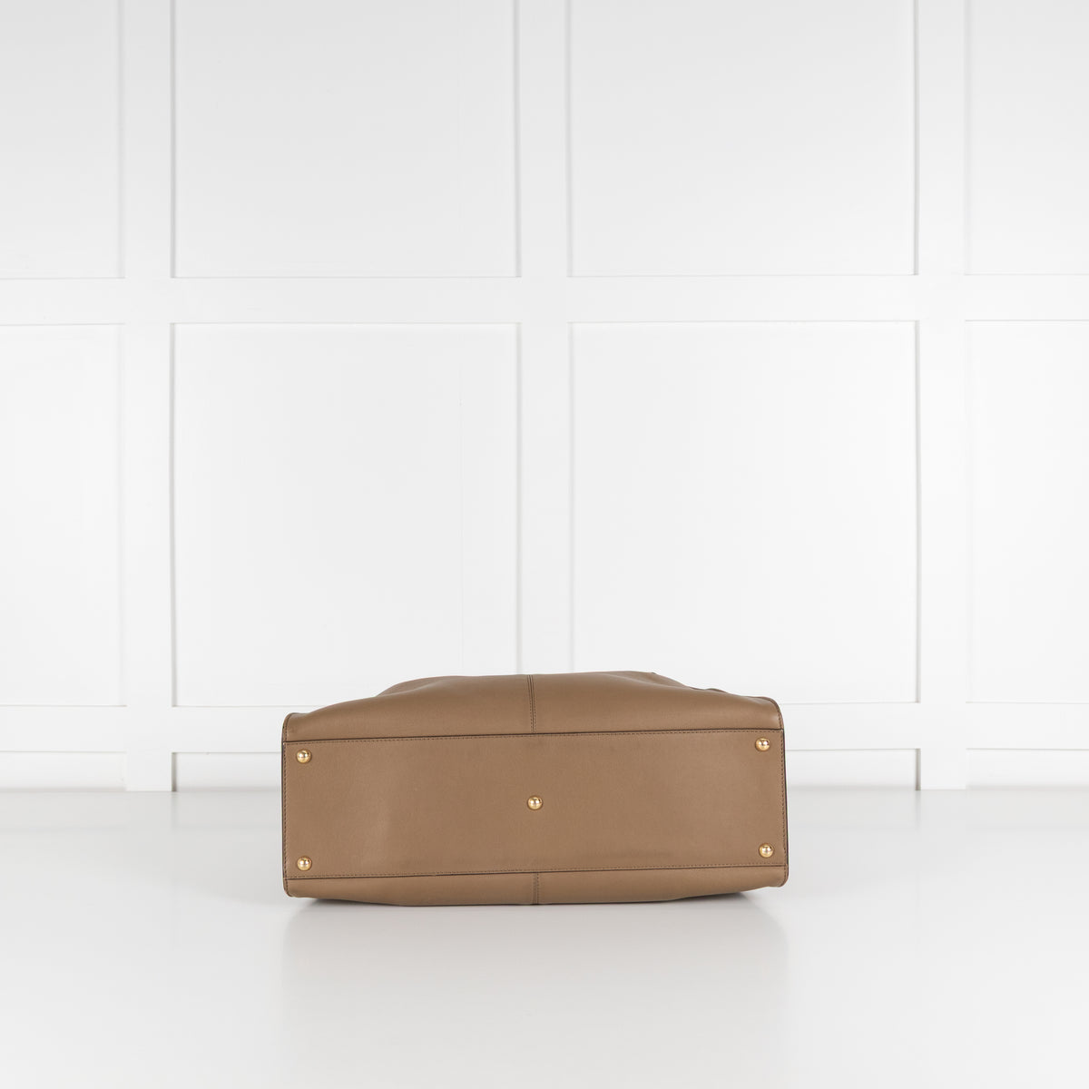 Fendi Peekaboo Light Brown X-Light Leather Handbag