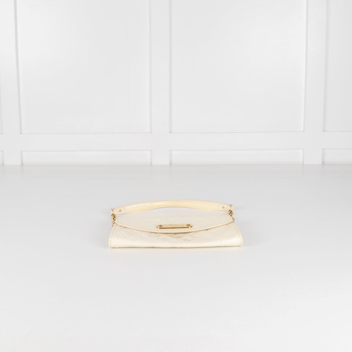 Louis Vuitton Cream Monogram Vernis Sunset Boulevard Shoulder Bag