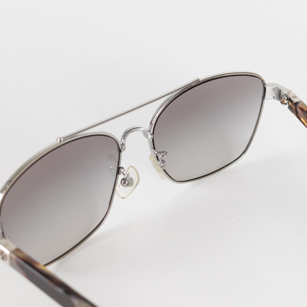 Tory Burch Silver Frame Aviator Style Sunglasses