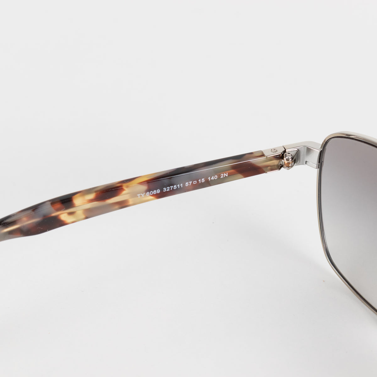 Tory Burch Silver Frame Aviator Style Sunglasses