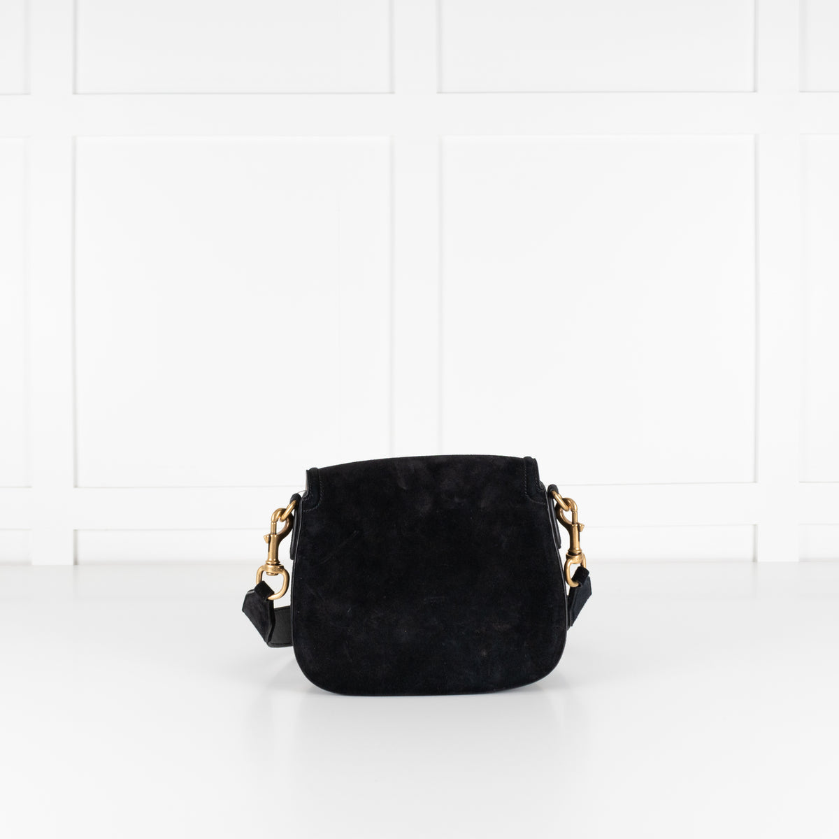 Gucci Medium Suede Lady Web Crossbody