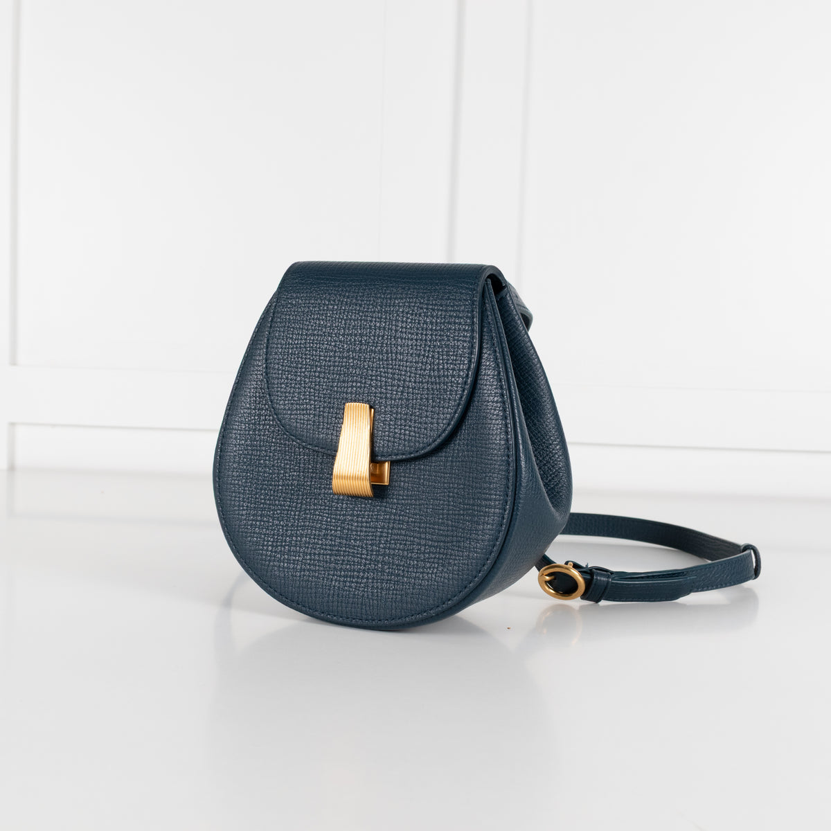 Bottega Veneta Blue Palmellato Belt Bag