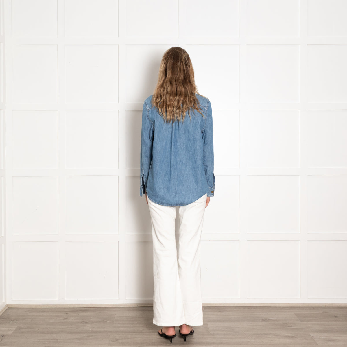 By Iris Blue Denim Long Shirt