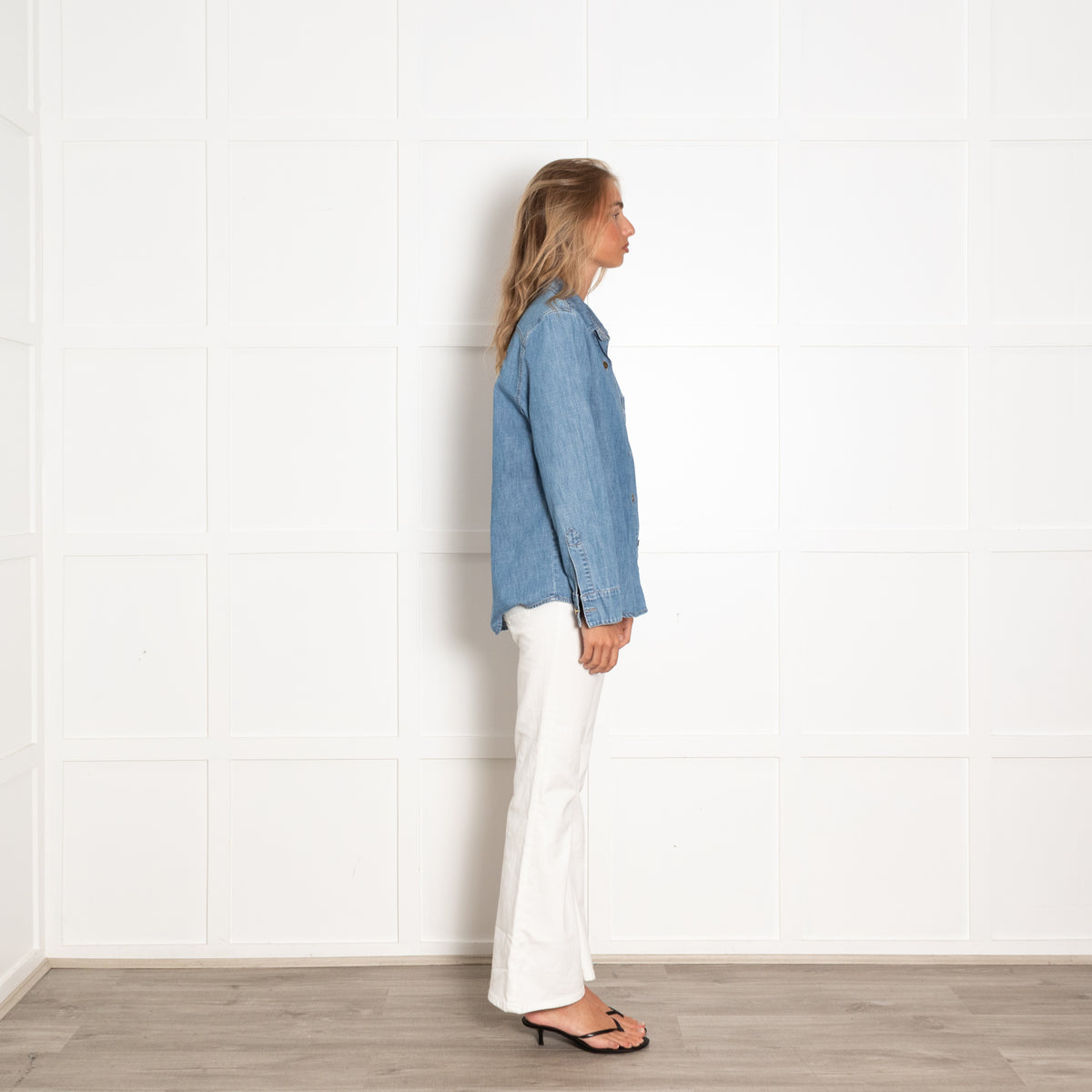 By Iris Blue Denim Long Shirt